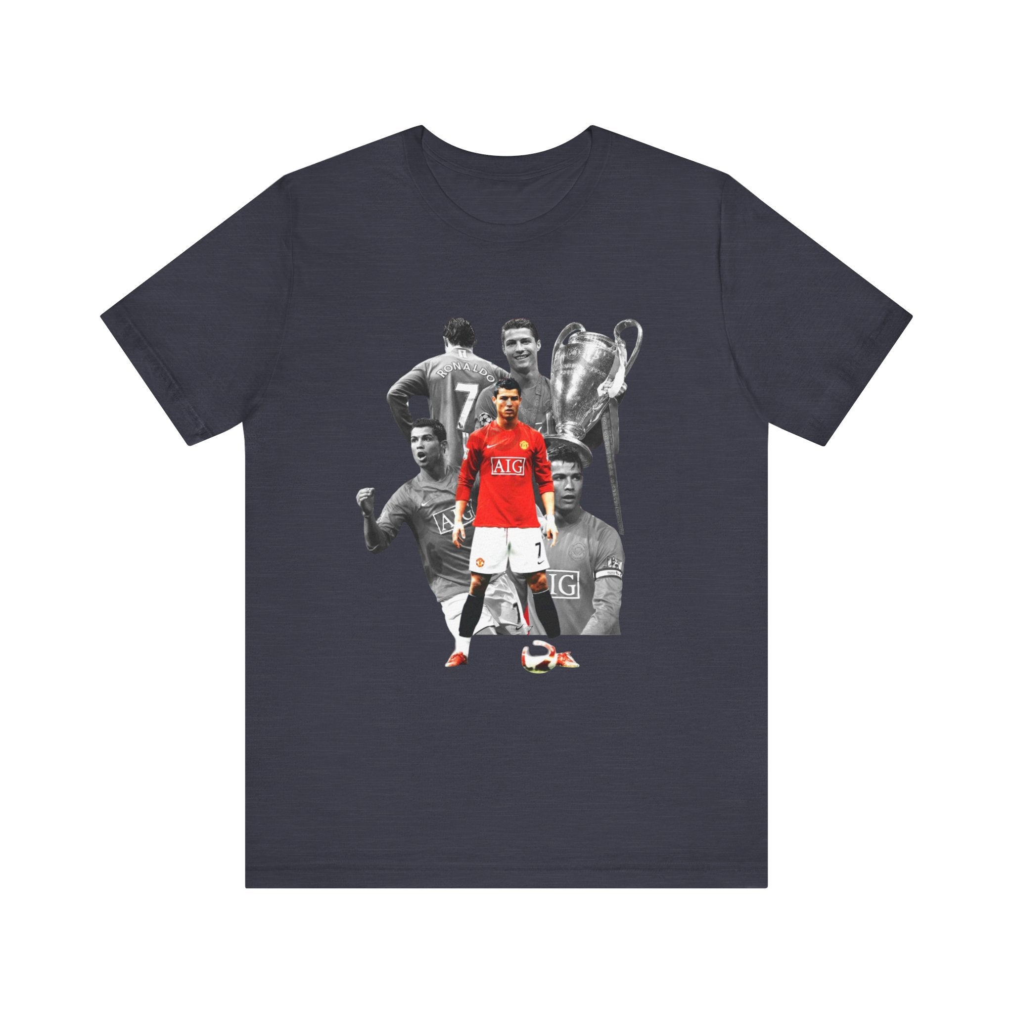 Cristiano Ronaldo Collage Tee — Retro Football Graphic T-Shirt