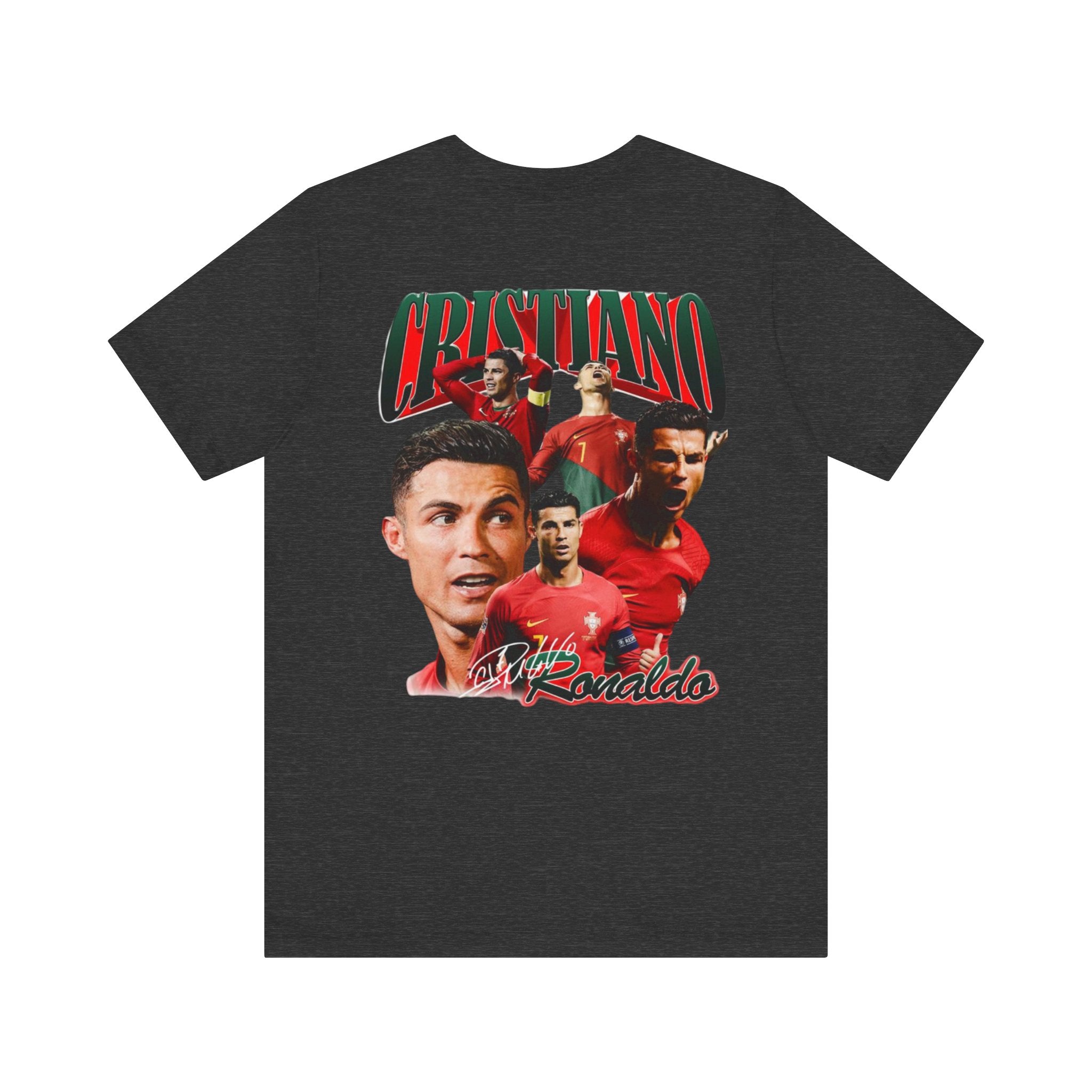Cristiano Ronaldo Collage Tee — Retro Football Graphic T-Shirt