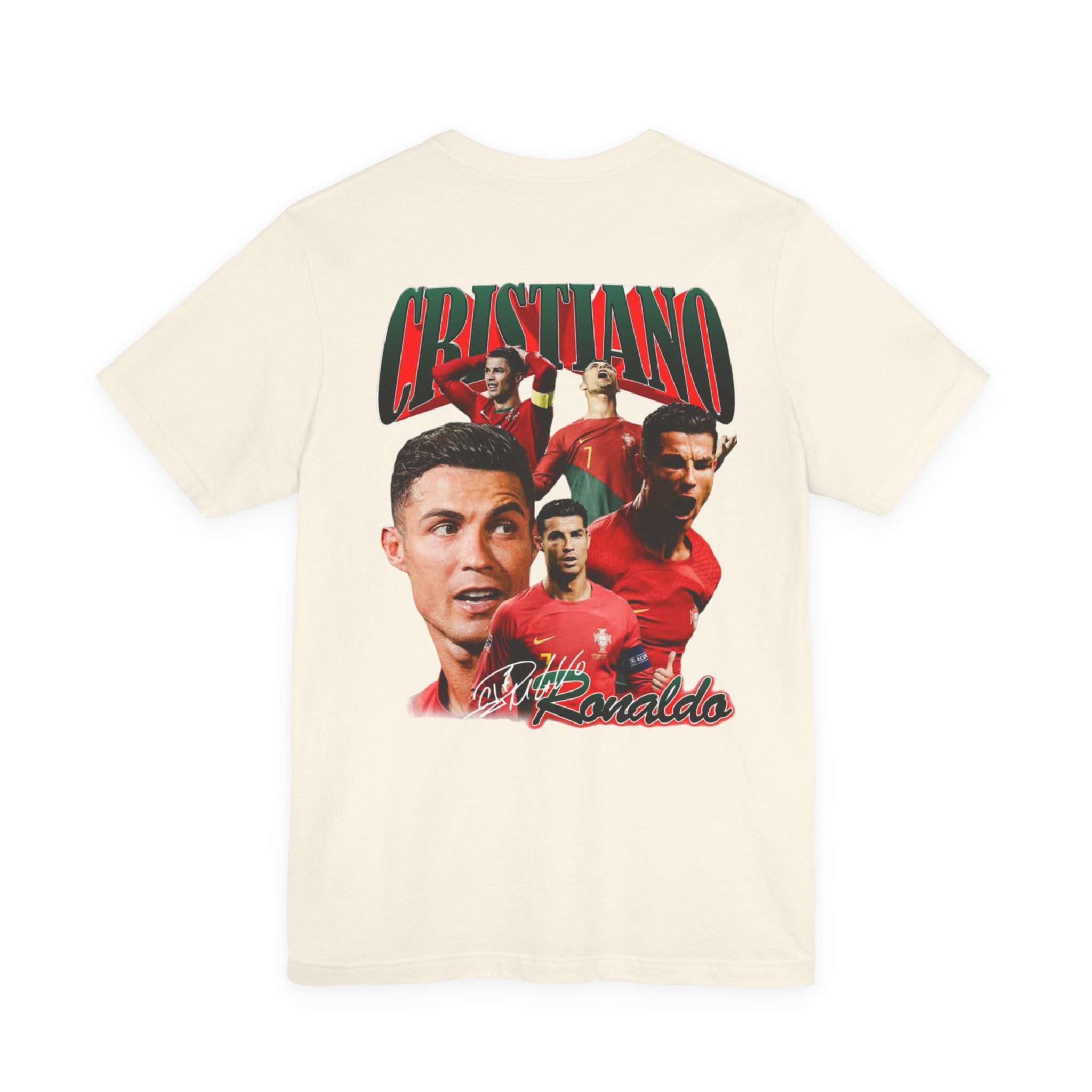 Cristiano Ronaldo Collage Tee — Retro Football Graphic T-Shirt