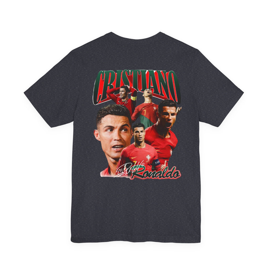 Cristiano Ronaldo Collage Tee — Retro Football Graphic T-Shirt