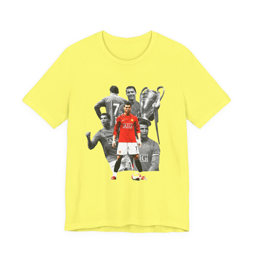 Cristiano Ronaldo Collage Tee — Retro Football Graphic T-Shirt