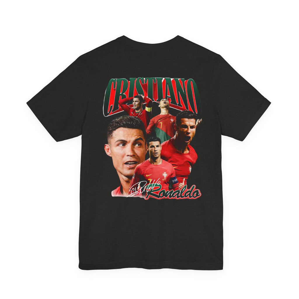 Cristiano Ronaldo Collage Tee — Retro Football Graphic T-Shirt