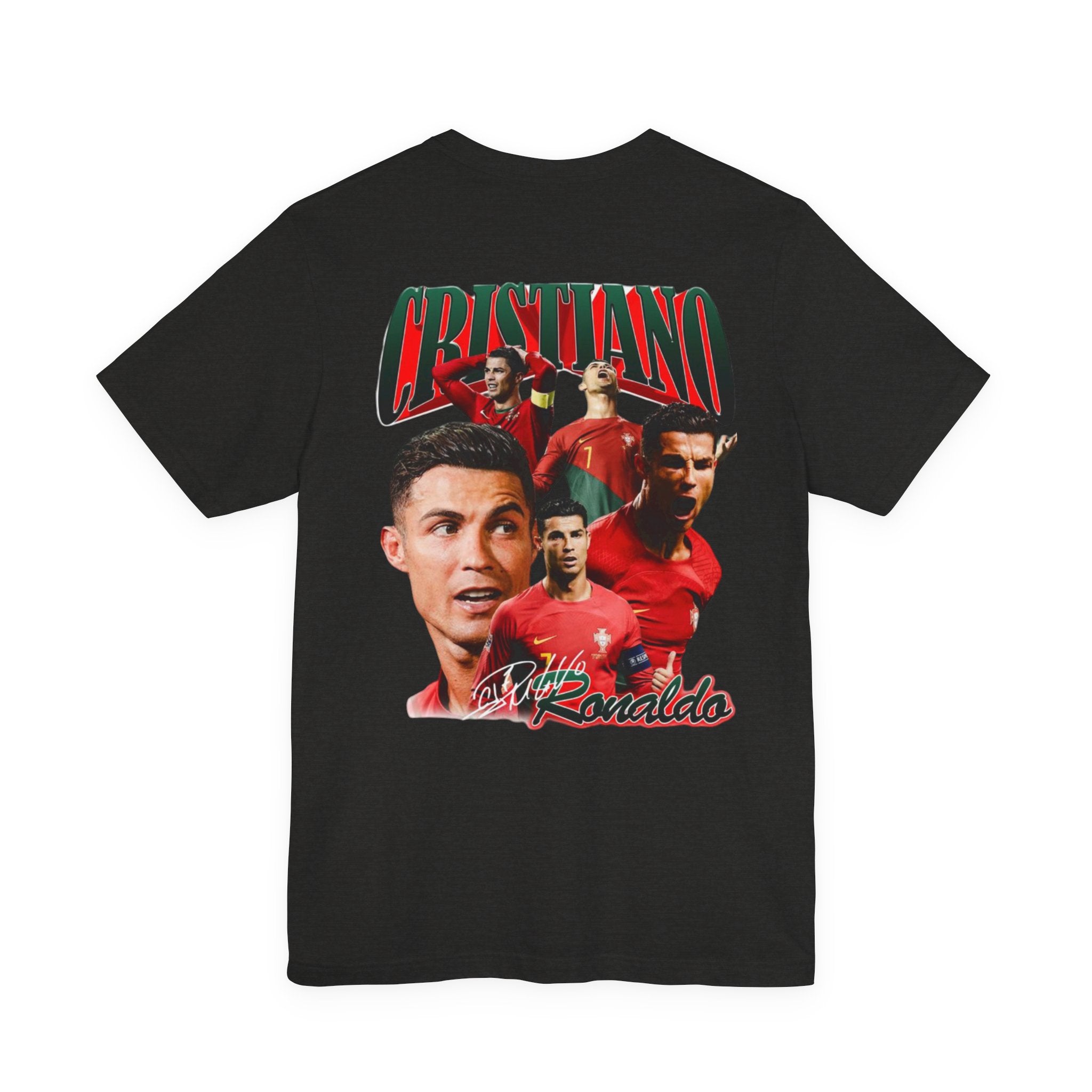 Cristiano Ronaldo Collage Tee — Retro Football Graphic T-Shirt