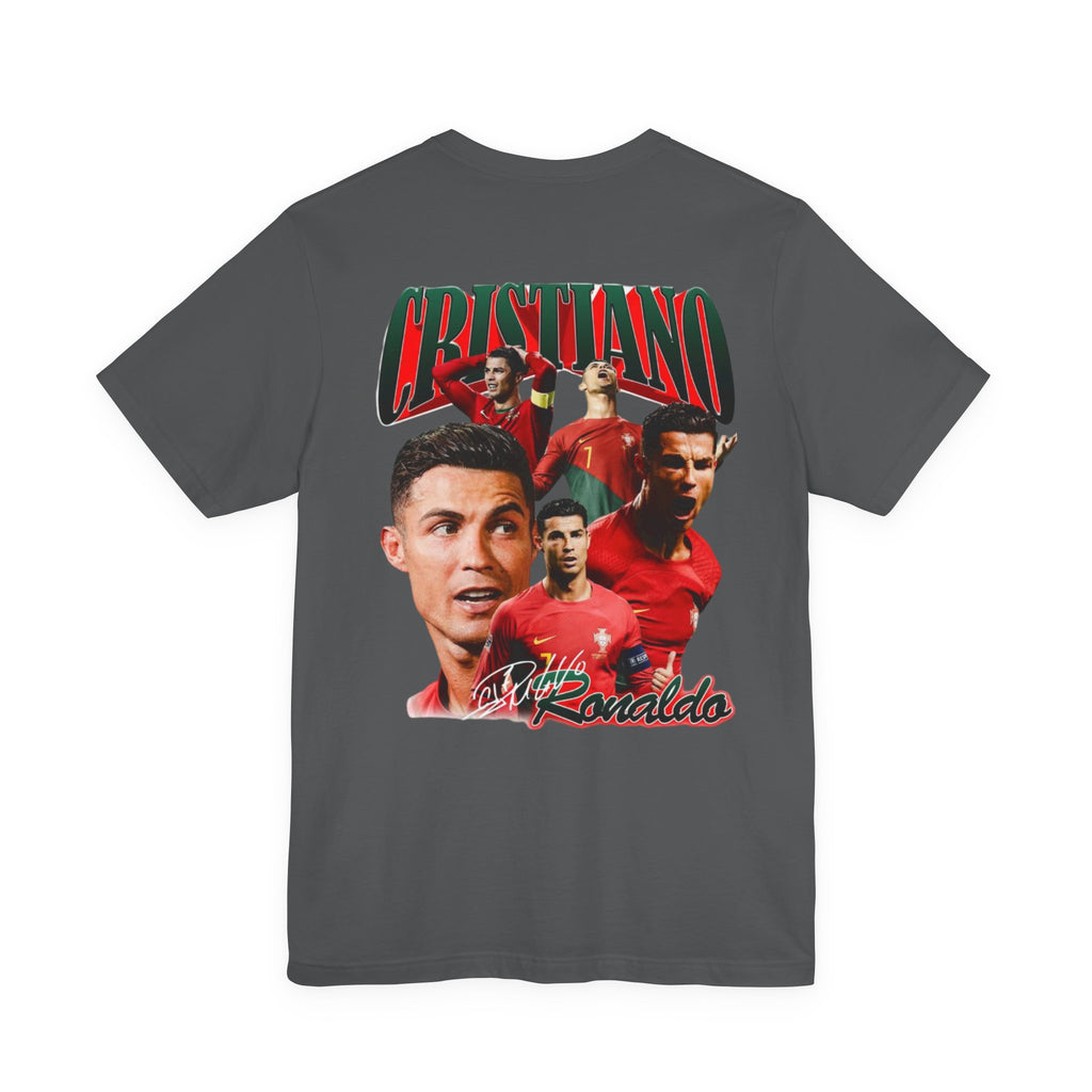 Cristiano Ronaldo Collage Tee — Retro Football Graphic T-Shirt