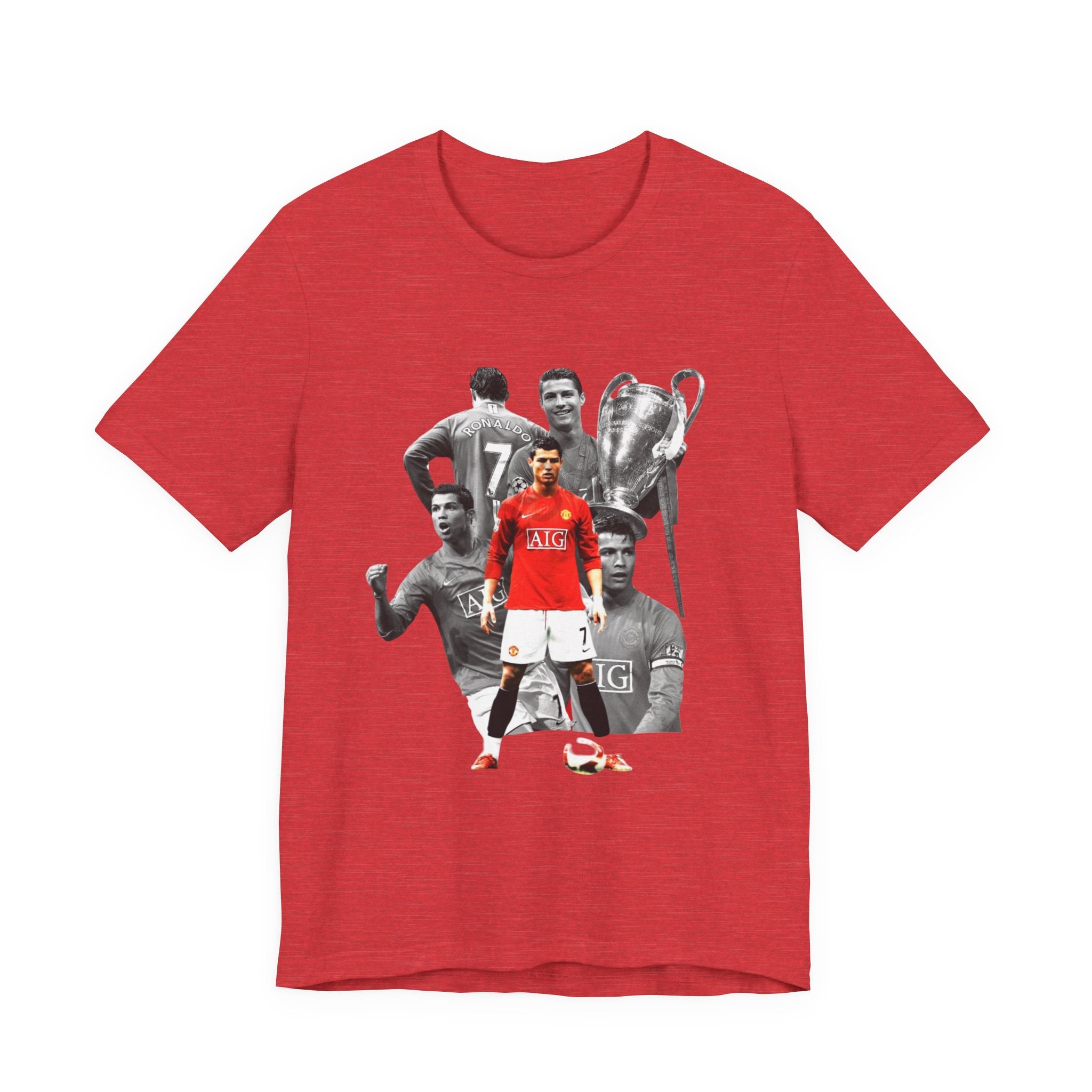 Cristiano Ronaldo Collage Tee — Retro Football Graphic T-Shirt