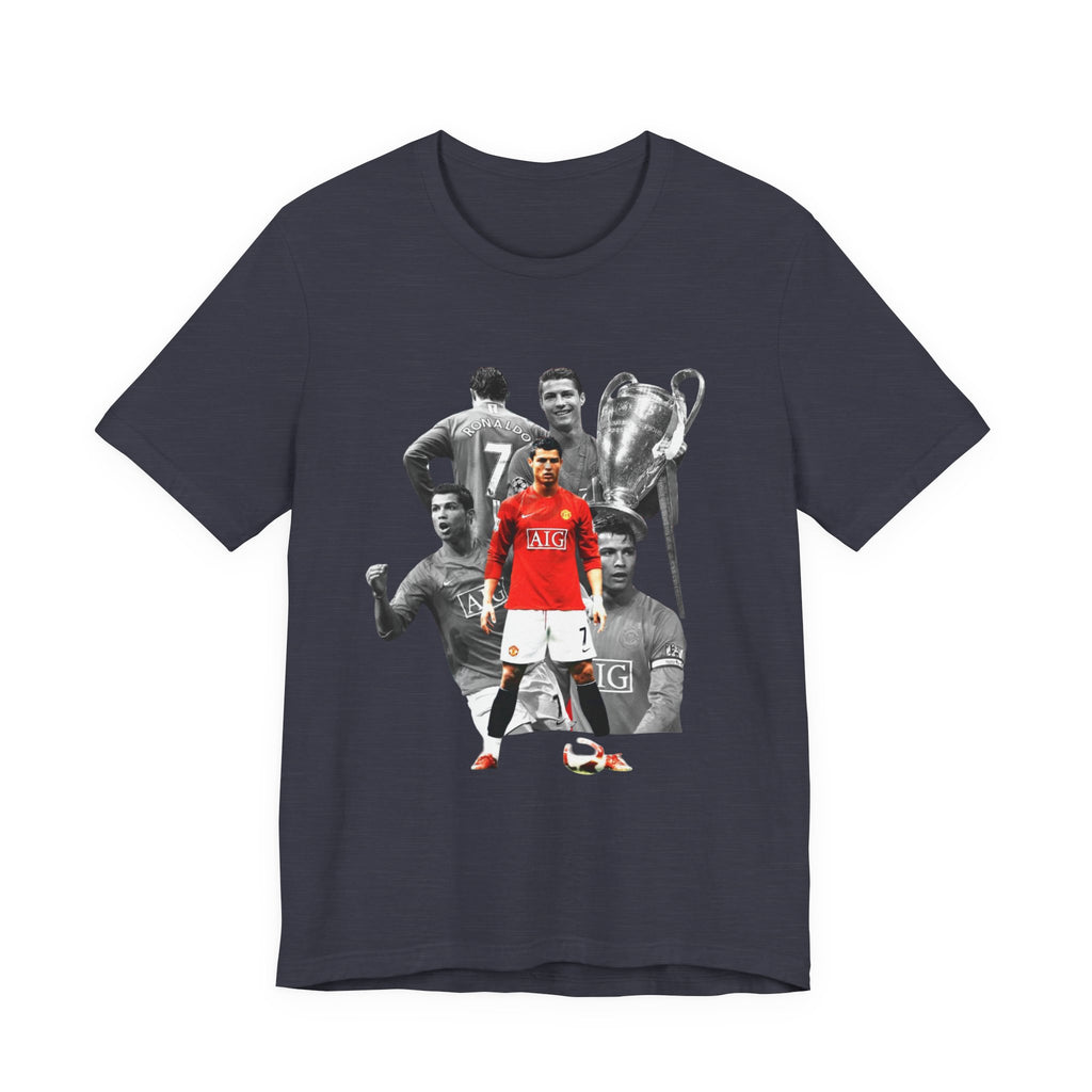 Cristiano Ronaldo Collage Tee — Retro Football Graphic T-Shirt