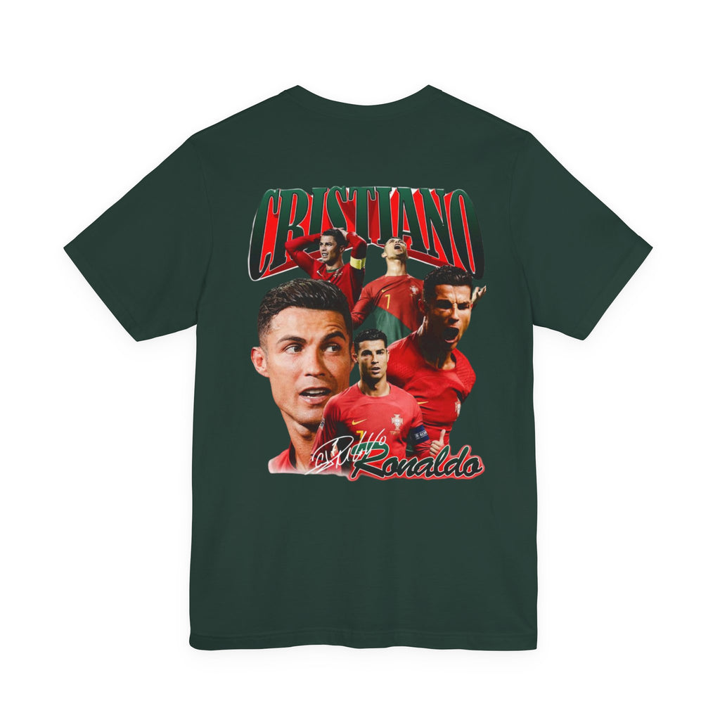 Cristiano Ronaldo Collage Tee — Retro Football Graphic T-Shirt
