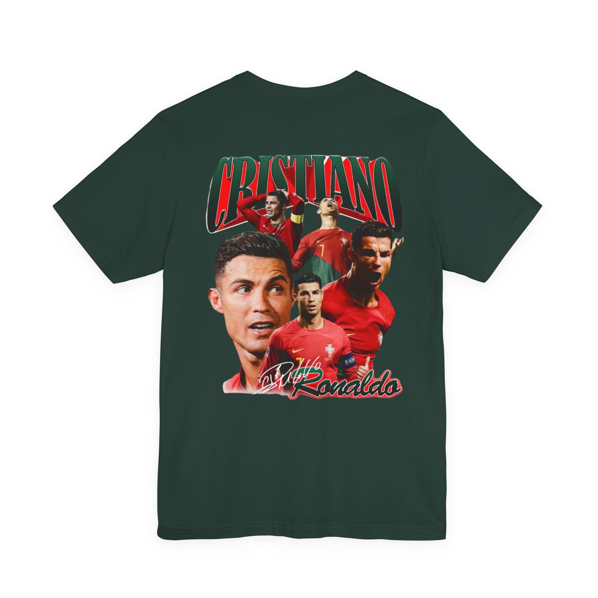 Cristiano Ronaldo Collage Tee — Retro Football Graphic T-Shirt