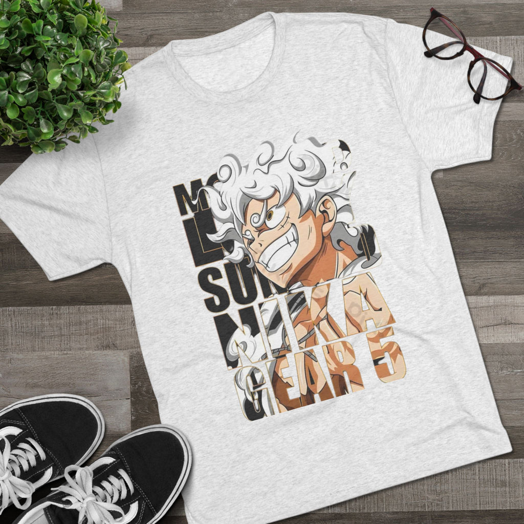 Anime Character Graphic Tee — "No One Survives Me" Bold Typography