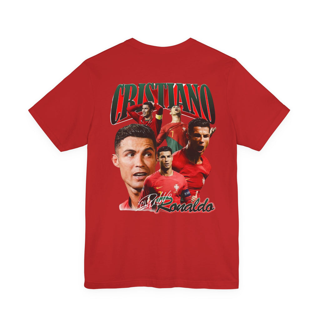 Cristiano Ronaldo Collage Tee — Retro Football Graphic T-Shirt