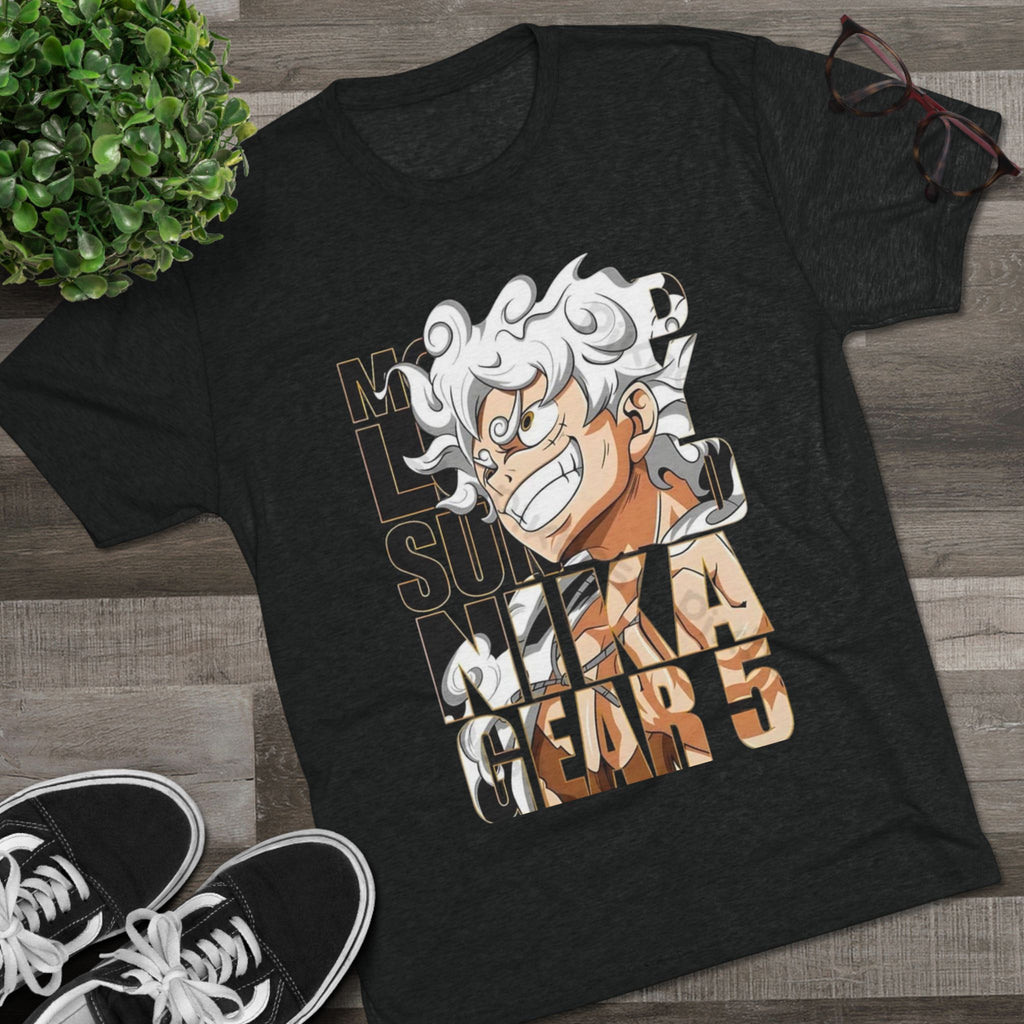 Anime Character Graphic Tee — "No One Survives Me" Bold Typography