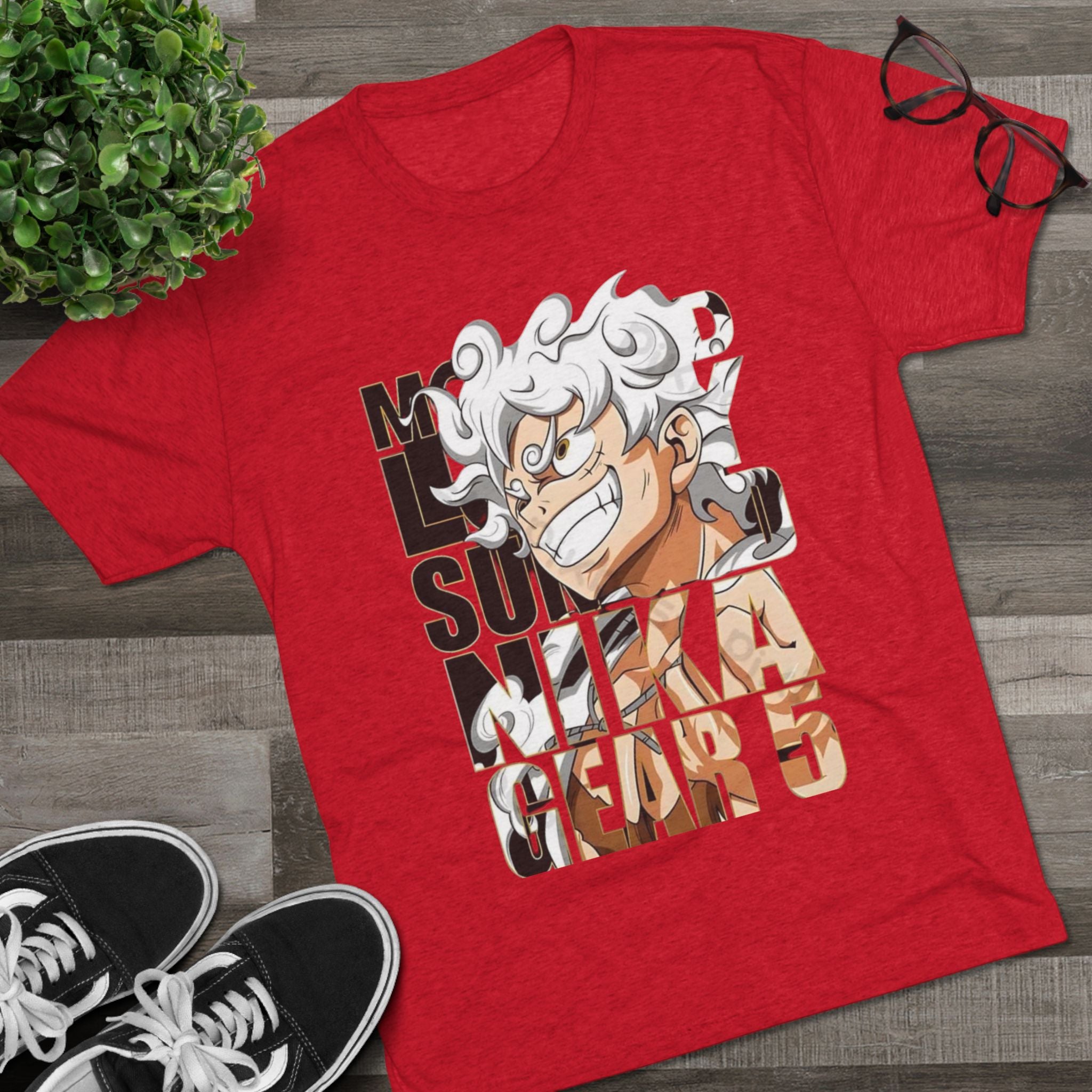 Anime Character Graphic Tee — "No One Survives Me" Bold Typography