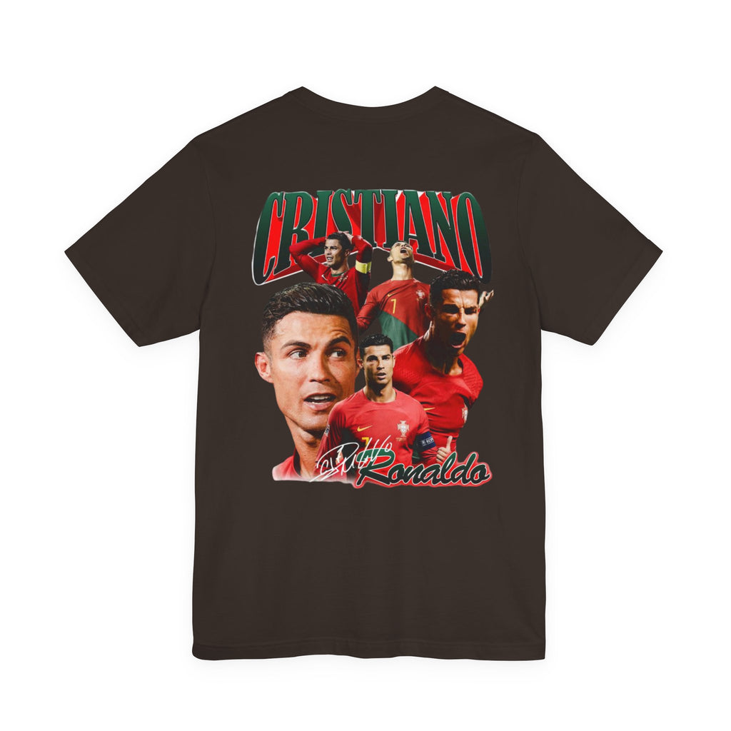 Cristiano Ronaldo Collage Tee — Retro Football Graphic T-Shirt