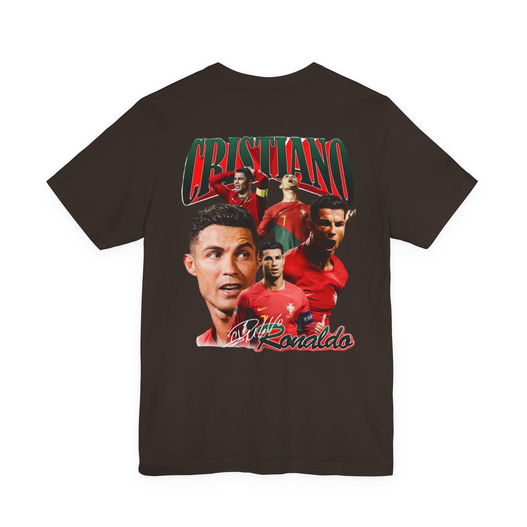 Cristiano Ronaldo Collage Tee — Retro Football Graphic T-Shirt