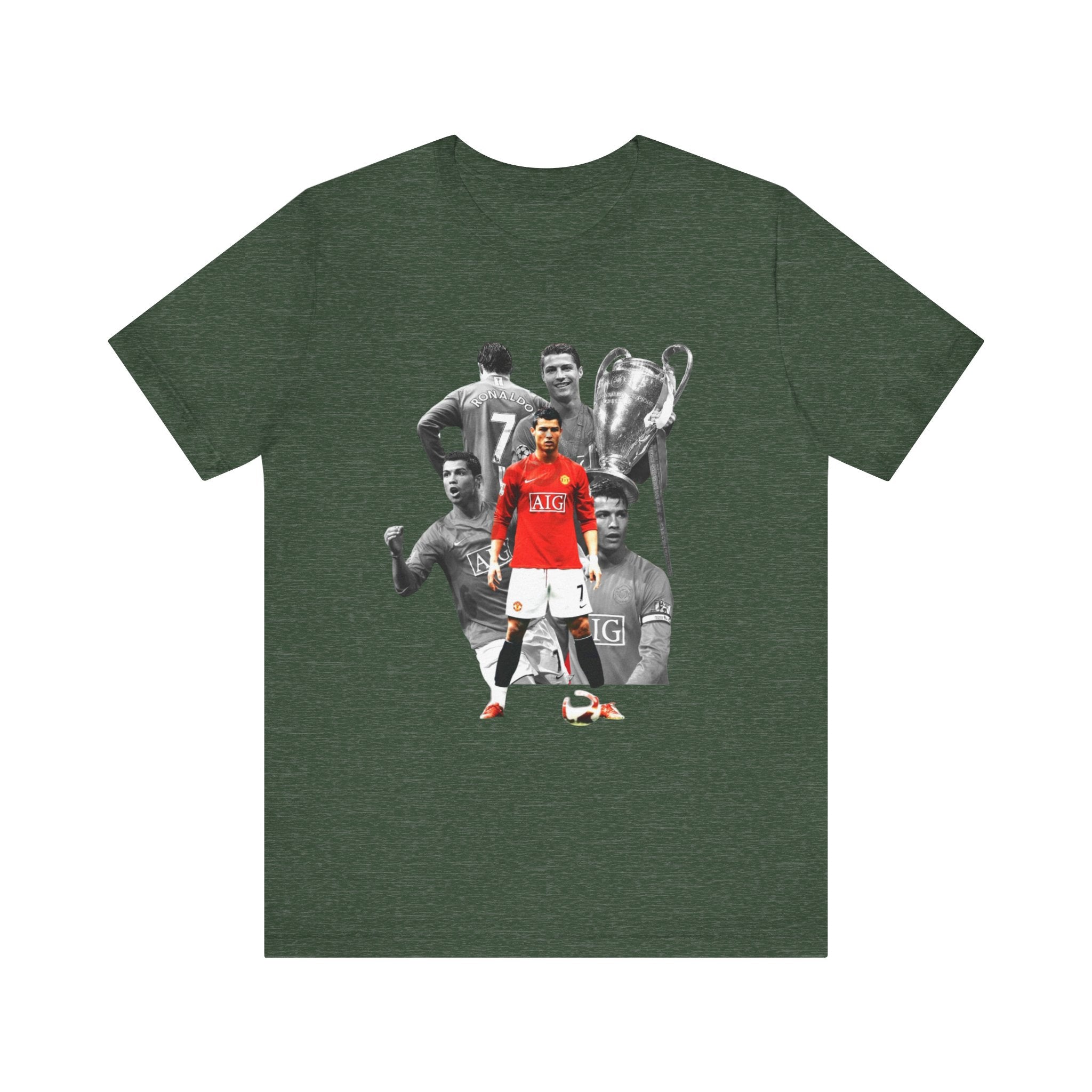 Cristiano Ronaldo Collage Tee — Retro Football Graphic T-Shirt