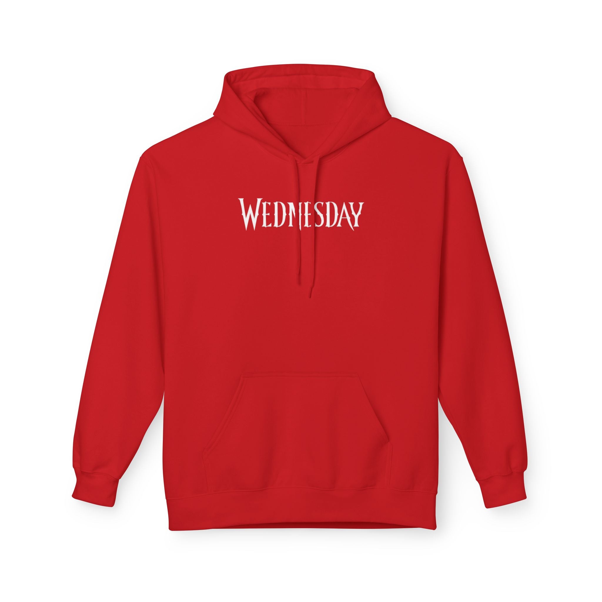 Wednesday Hoodie — Gothic Script Day-of-Week Pullover for Fans