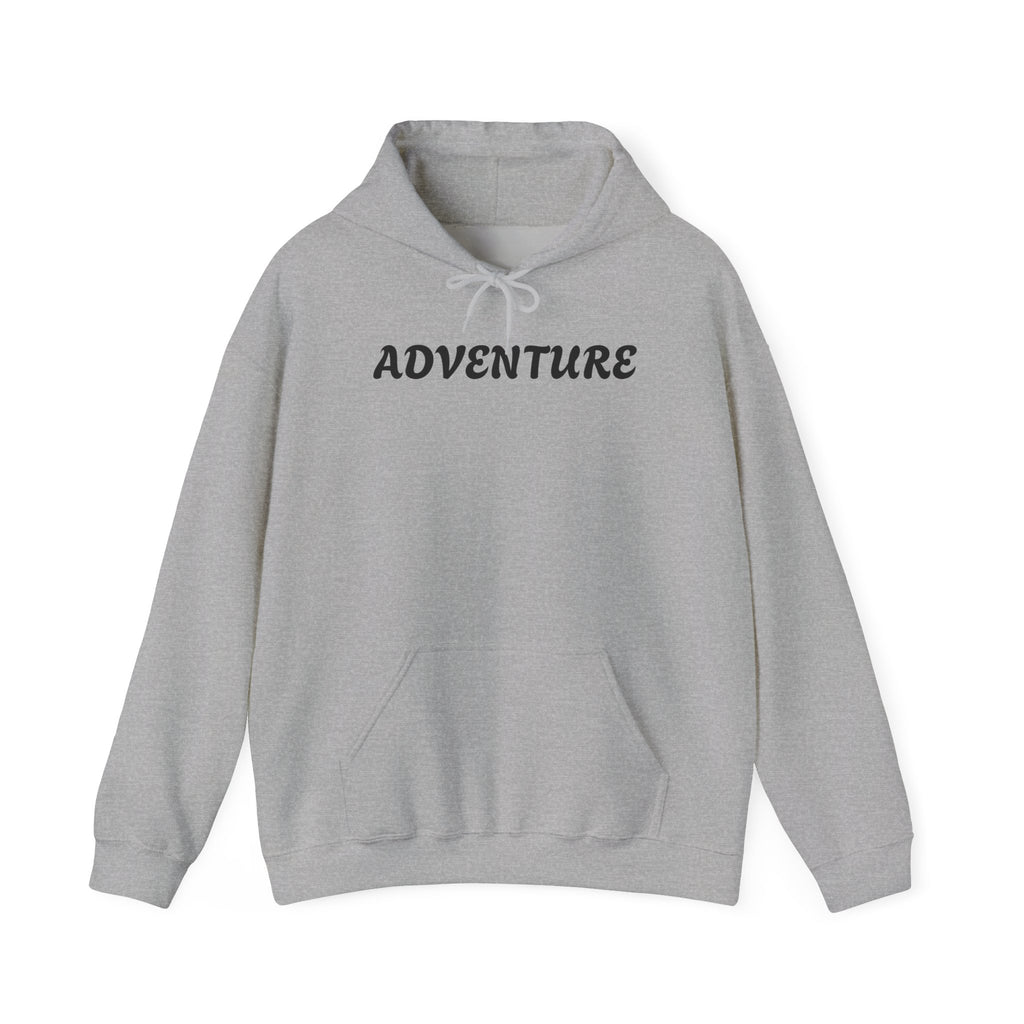 Adventure Hoodie with Cute Bear Graphic — Cozy White Pullover