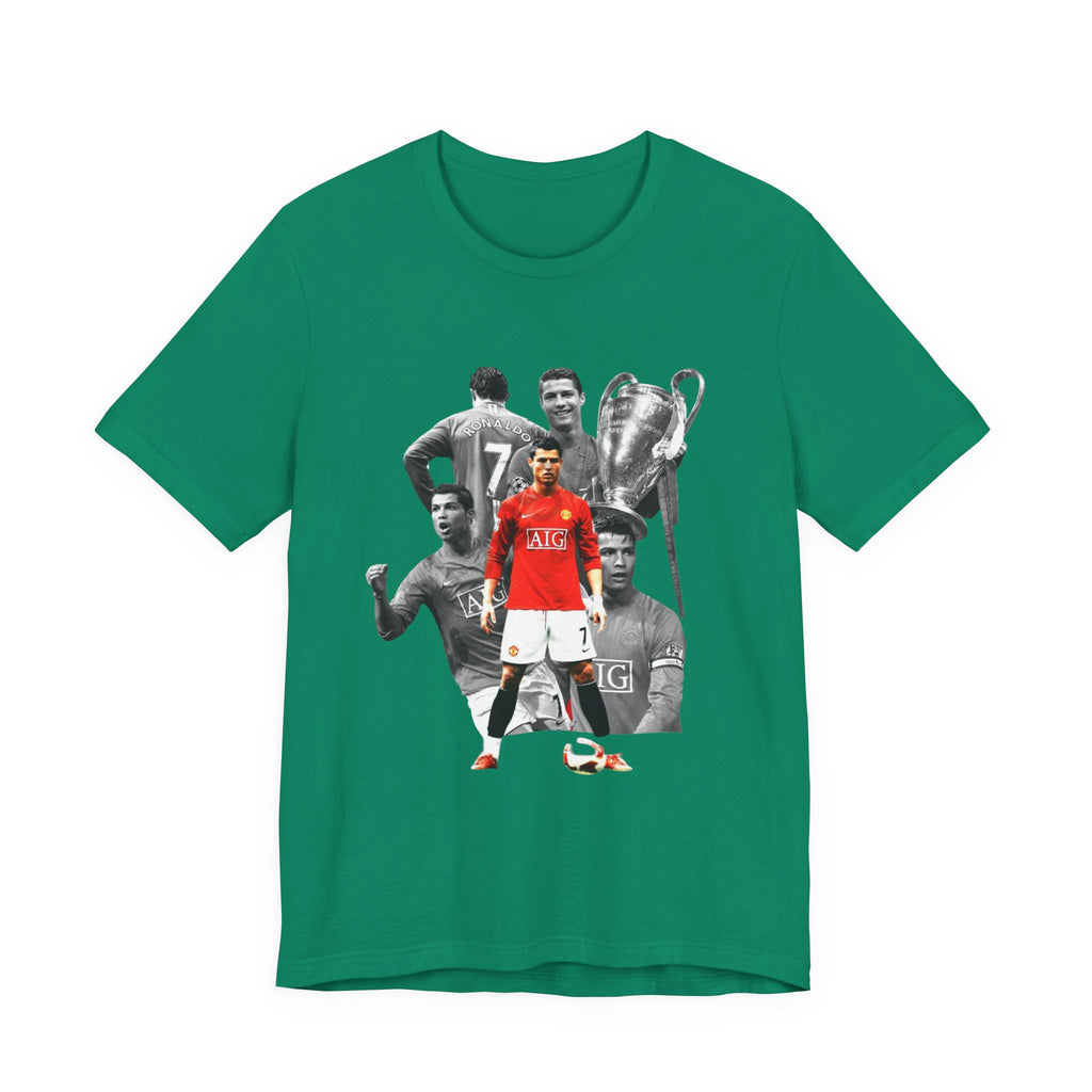 Cristiano Ronaldo Collage Tee — Retro Football Graphic T-Shirt