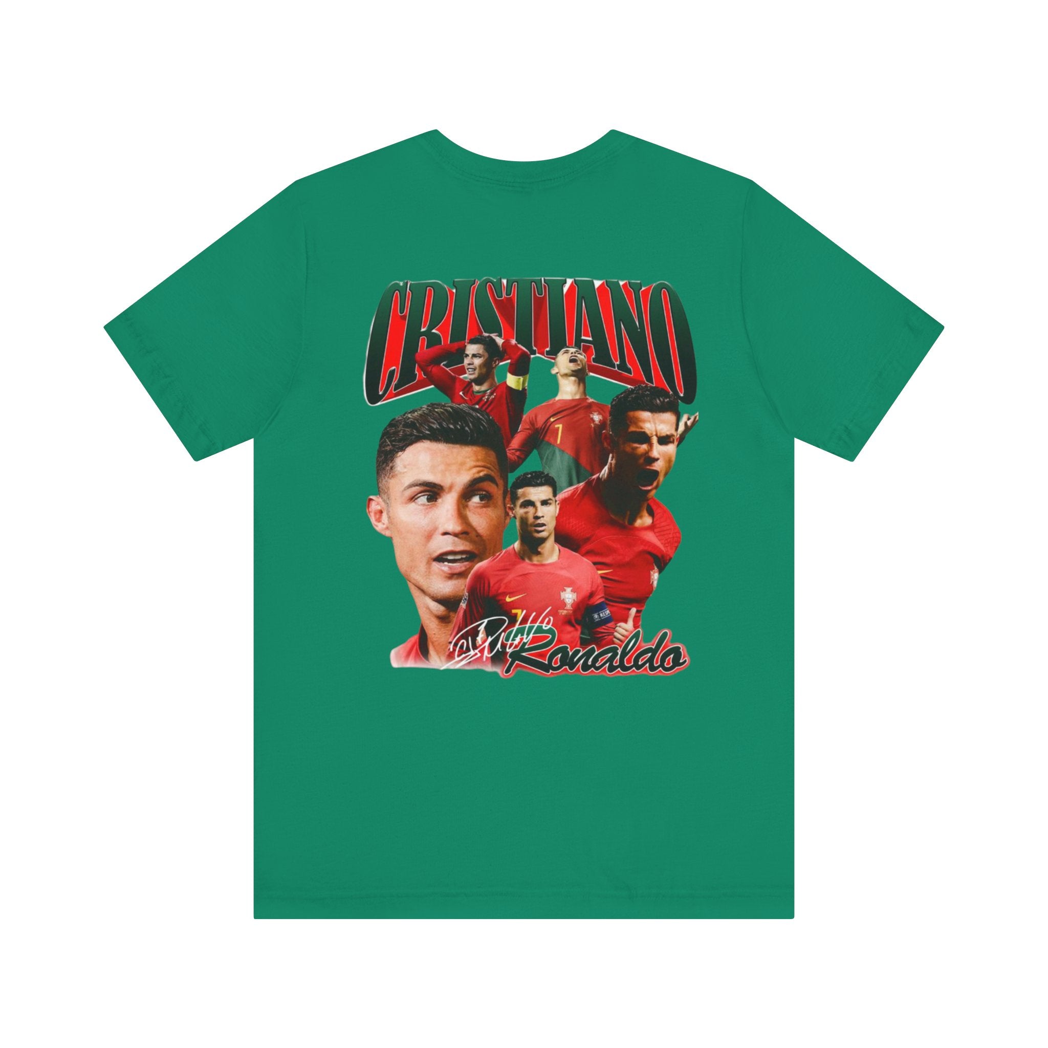 Cristiano Ronaldo Collage Tee — Retro Football Graphic T-Shirt