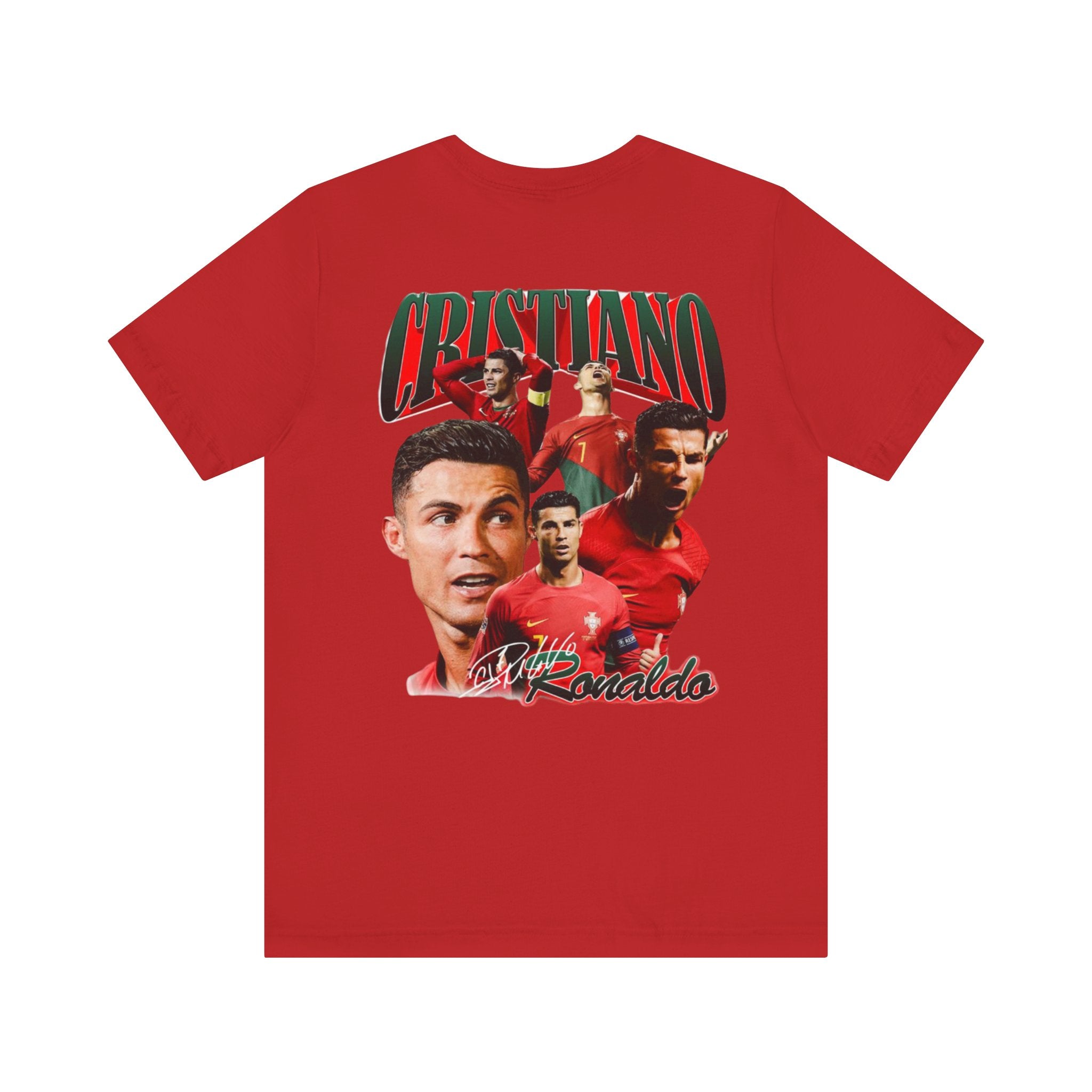 Cristiano Ronaldo Collage Tee — Retro Football Graphic T-Shirt