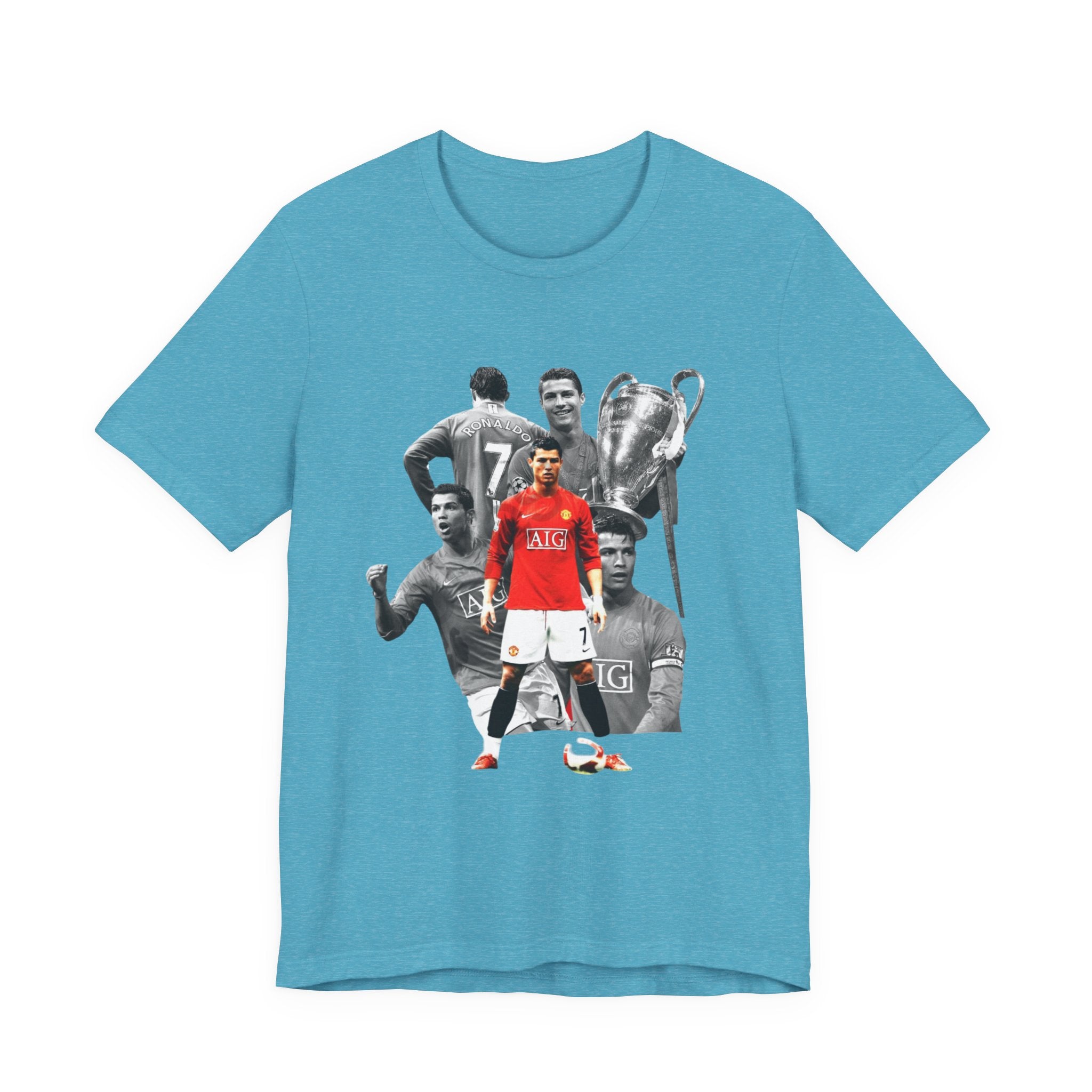 Cristiano Ronaldo Collage Tee — Retro Football Graphic T-Shirt