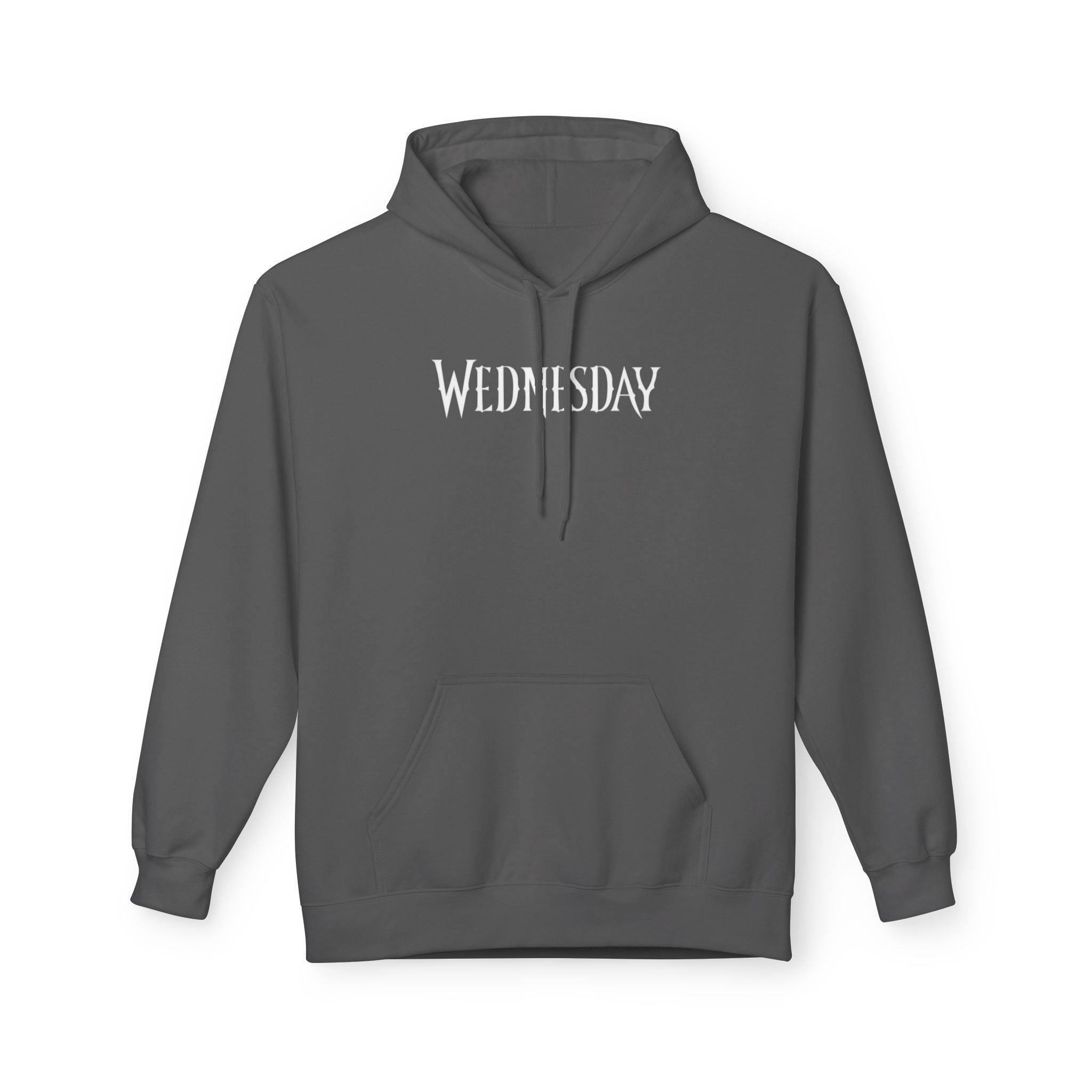 Wednesday Hoodie — Gothic Script Day-of-Week Pullover for Fans