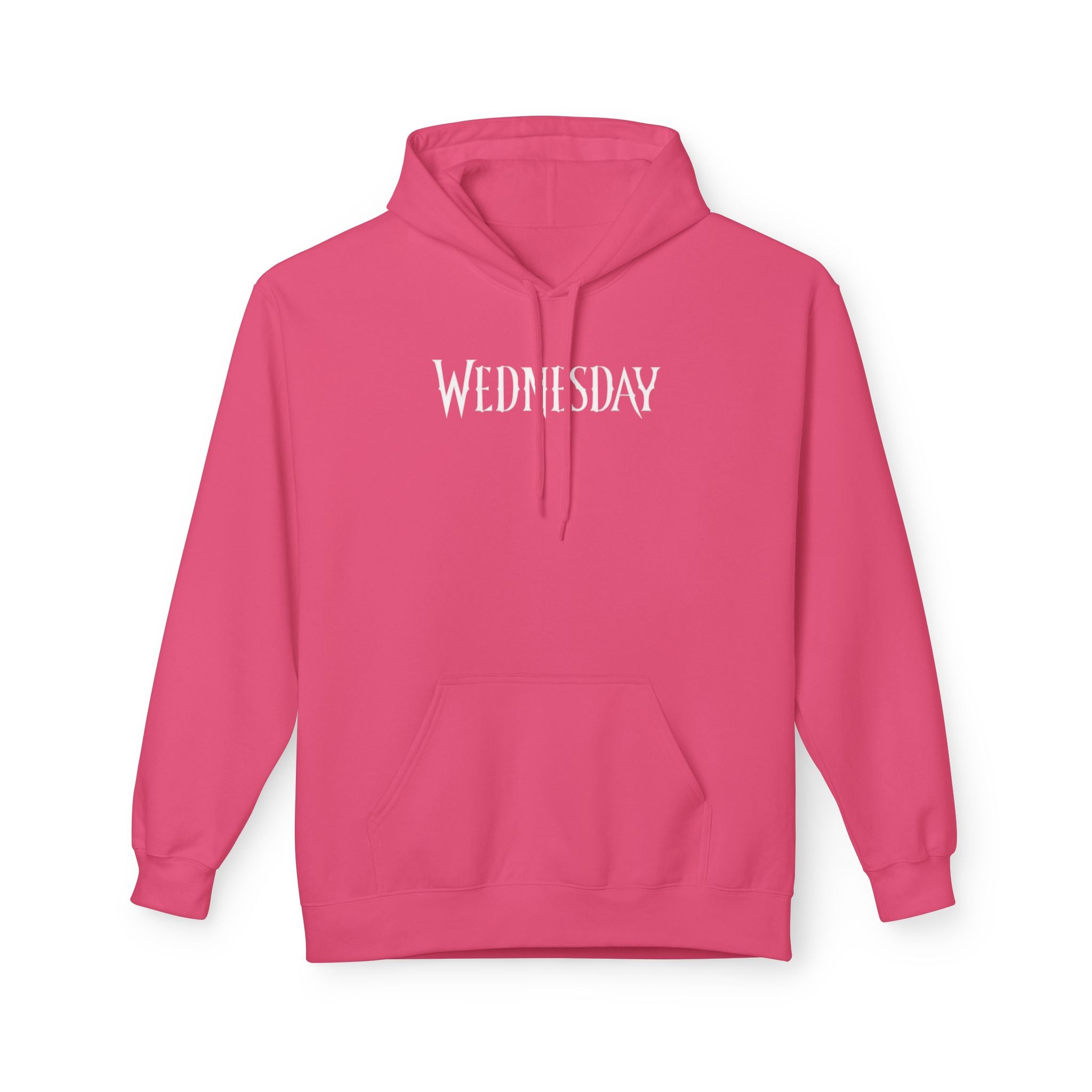 Wednesday Hoodie — Gothic Script Day-of-Week Pullover for Fans