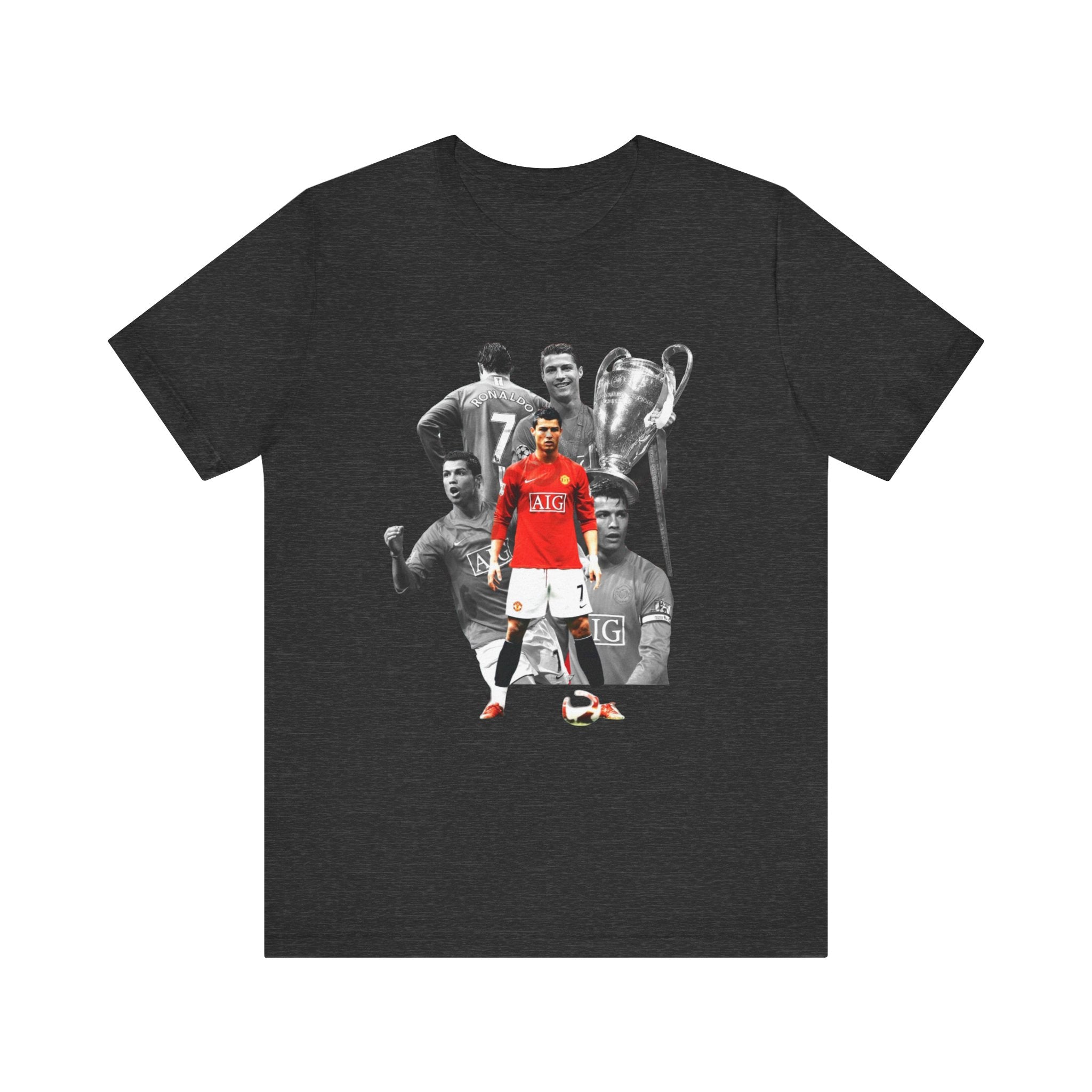 Cristiano Ronaldo Collage Tee — Retro Football Graphic T-Shirt