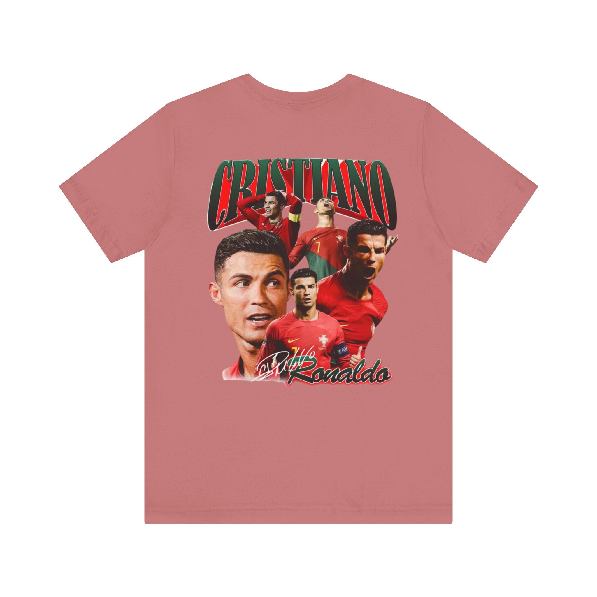 Cristiano Ronaldo Collage Tee — Retro Football Graphic T-Shirt