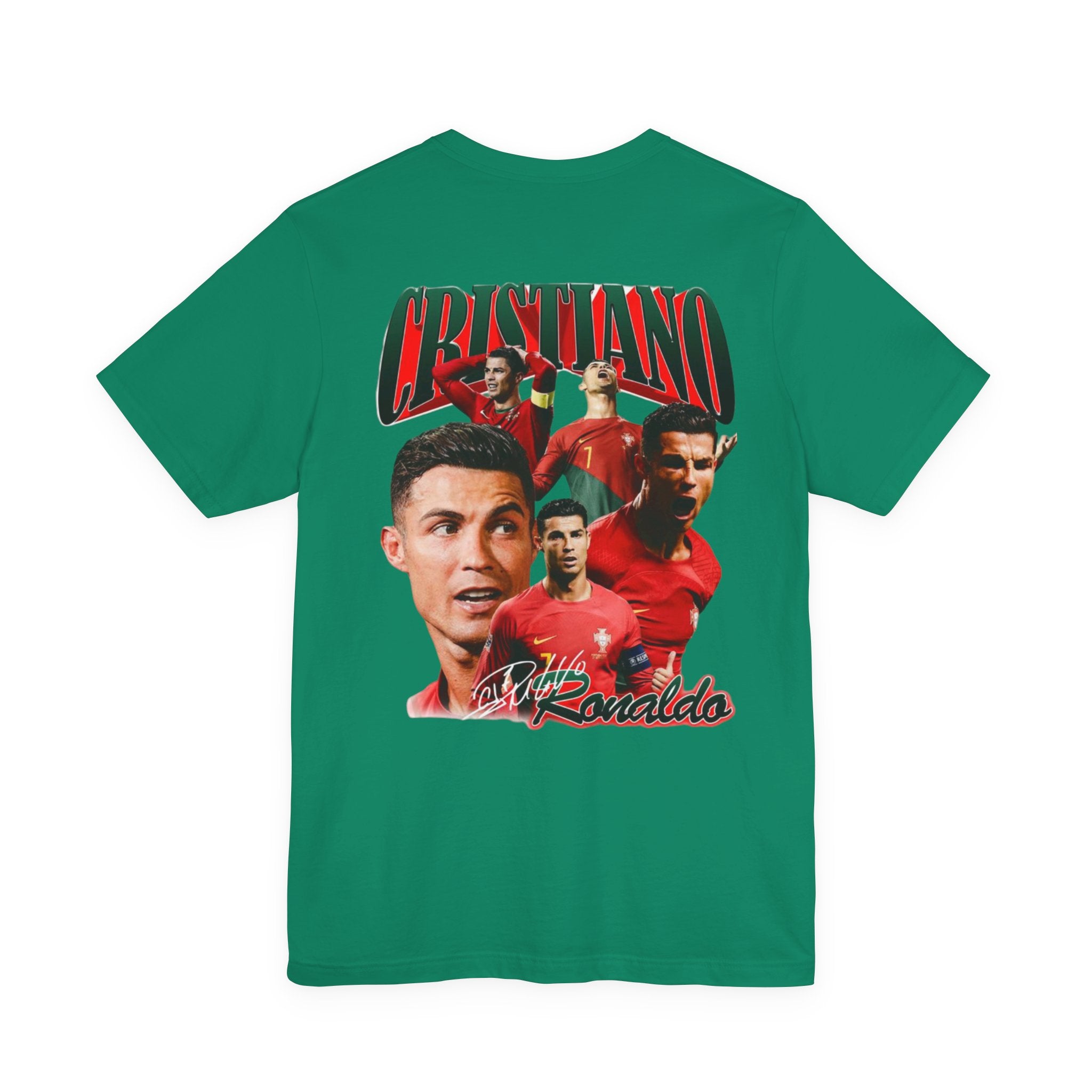 Cristiano Ronaldo Collage Tee — Retro Football Graphic T-Shirt