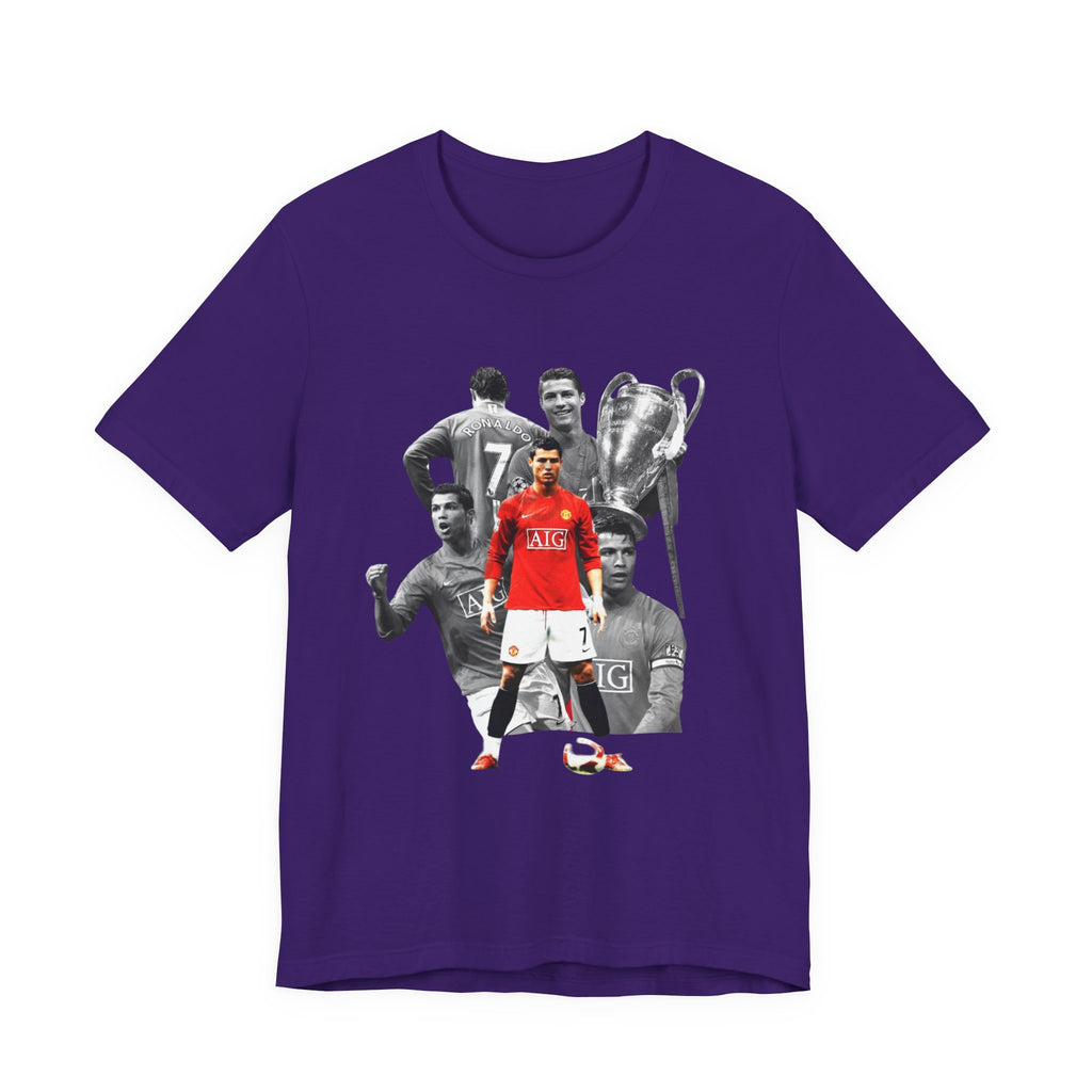 Cristiano Ronaldo Collage Tee — Retro Football Graphic T-Shirt