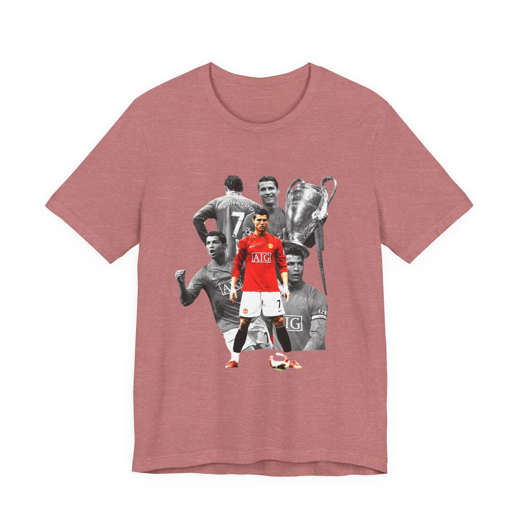 Cristiano Ronaldo Collage Tee — Retro Football Graphic T-Shirt