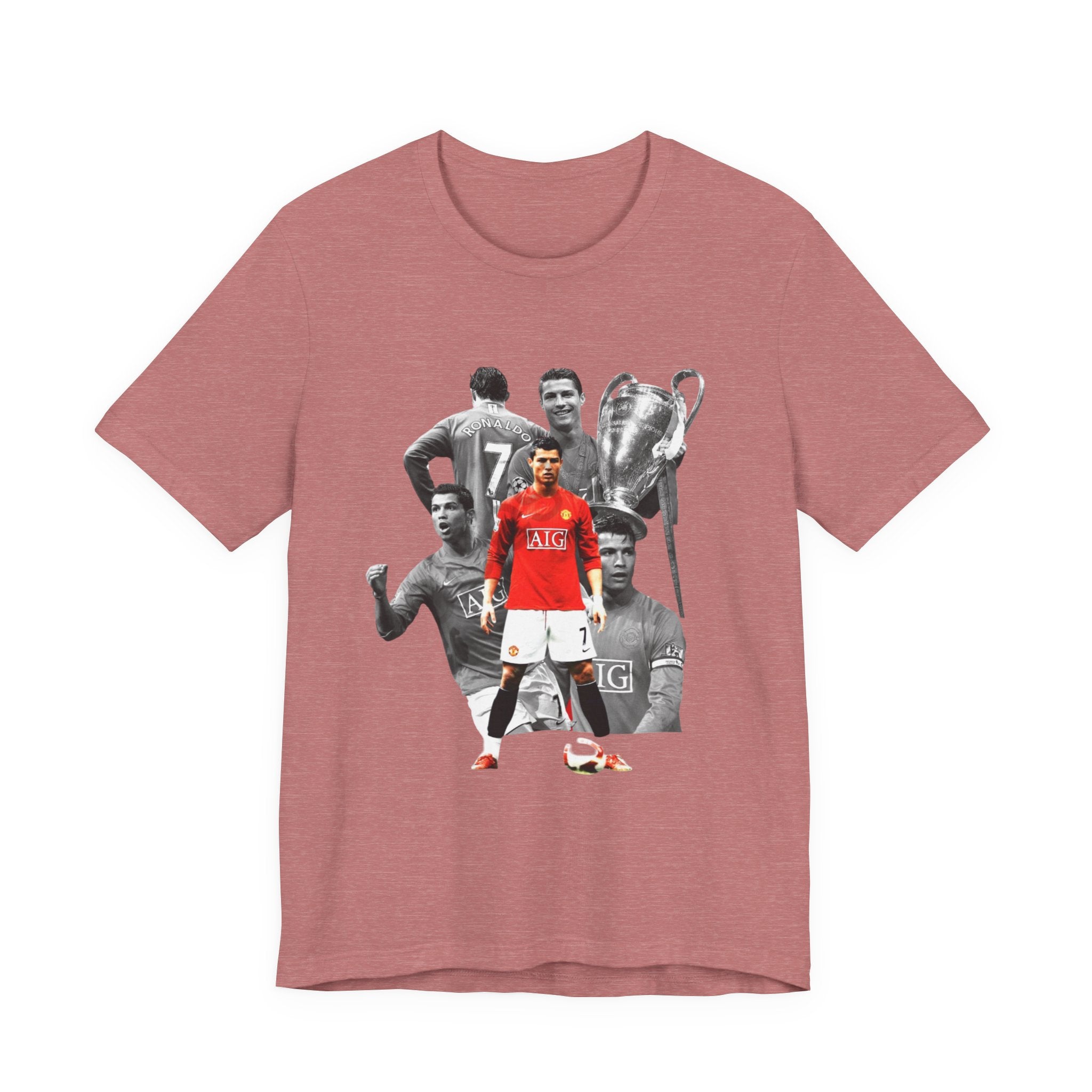 Cristiano Ronaldo Collage Tee — Retro Football Graphic T-Shirt