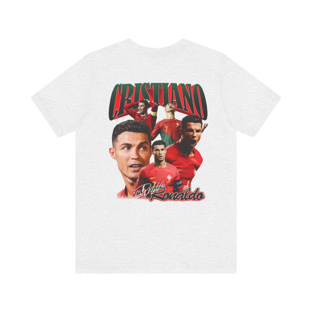 Cristiano Ronaldo Collage Tee — Retro Football Graphic T-Shirt