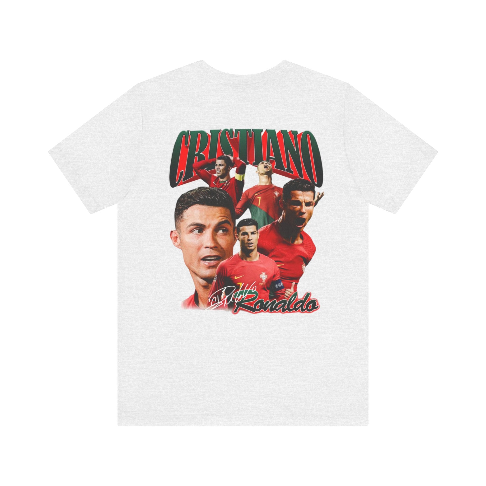 Cristiano Ronaldo Collage Tee — Retro Football Graphic T-Shirt