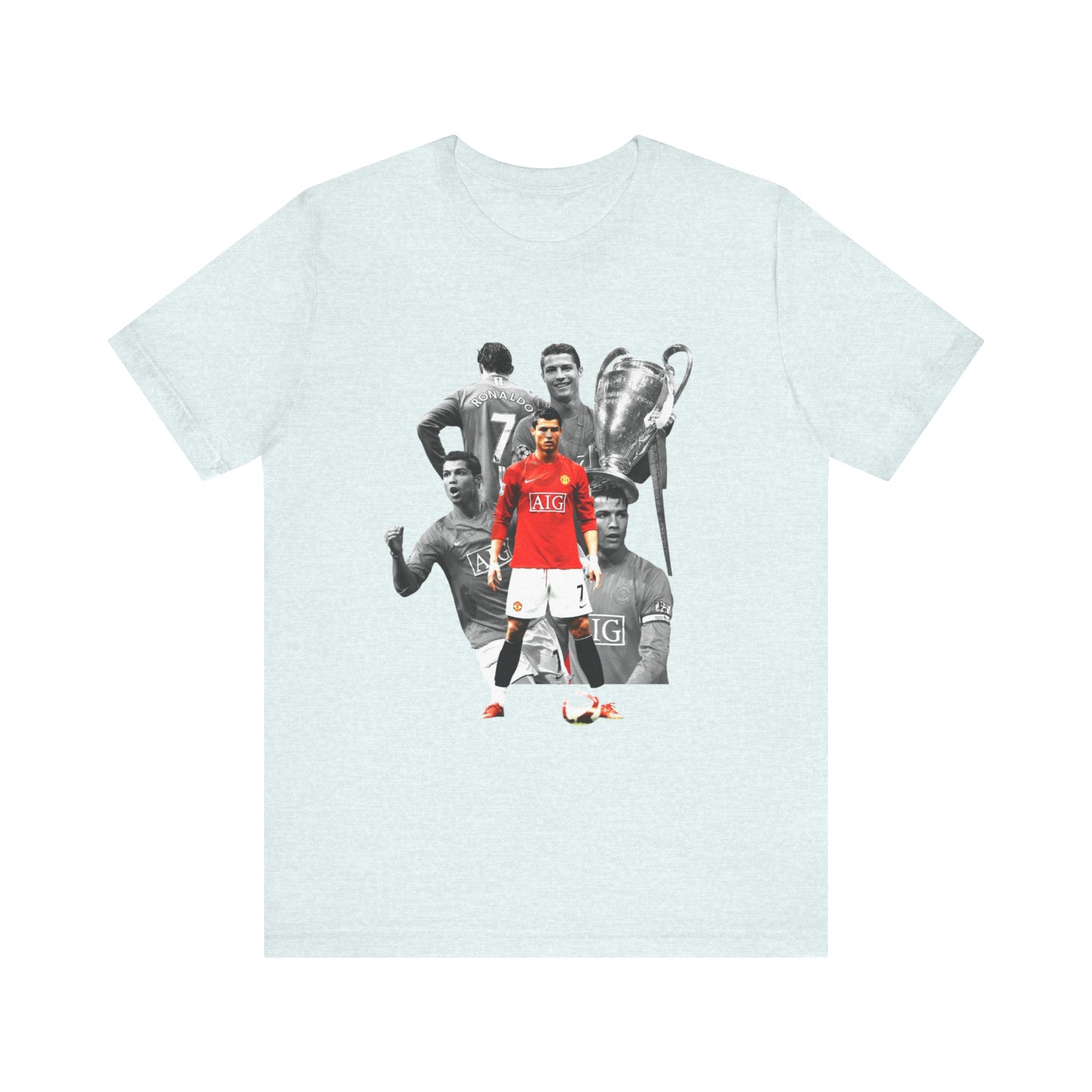 Cristiano Ronaldo Collage Tee — Retro Football Graphic T-Shirt