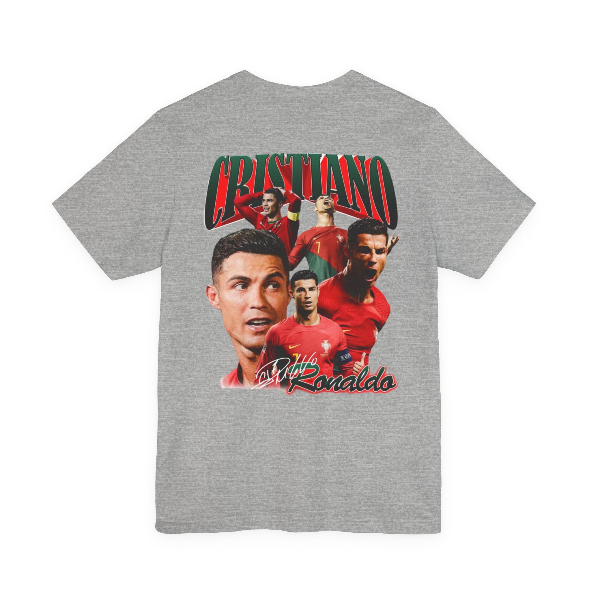 Cristiano Ronaldo Collage Tee — Retro Football Graphic T-Shirt