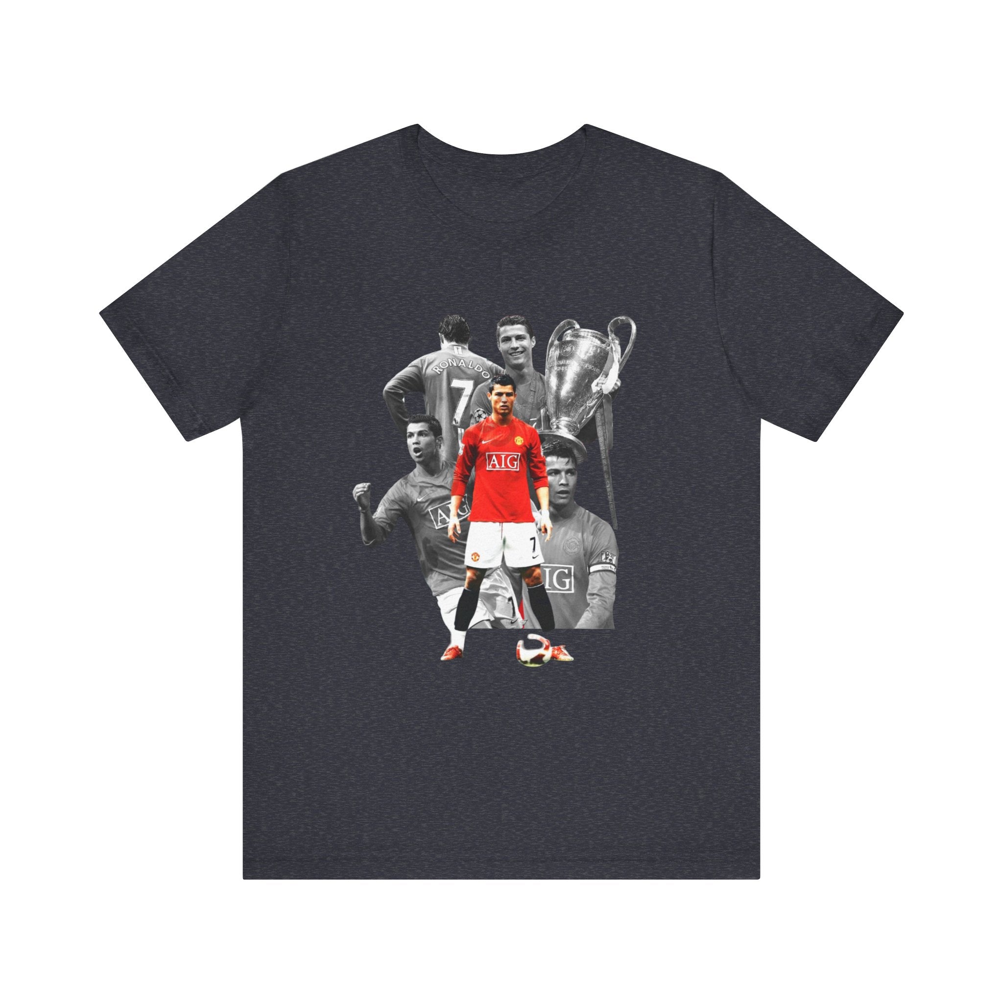 Cristiano Ronaldo Collage Tee — Retro Football Graphic T-Shirt