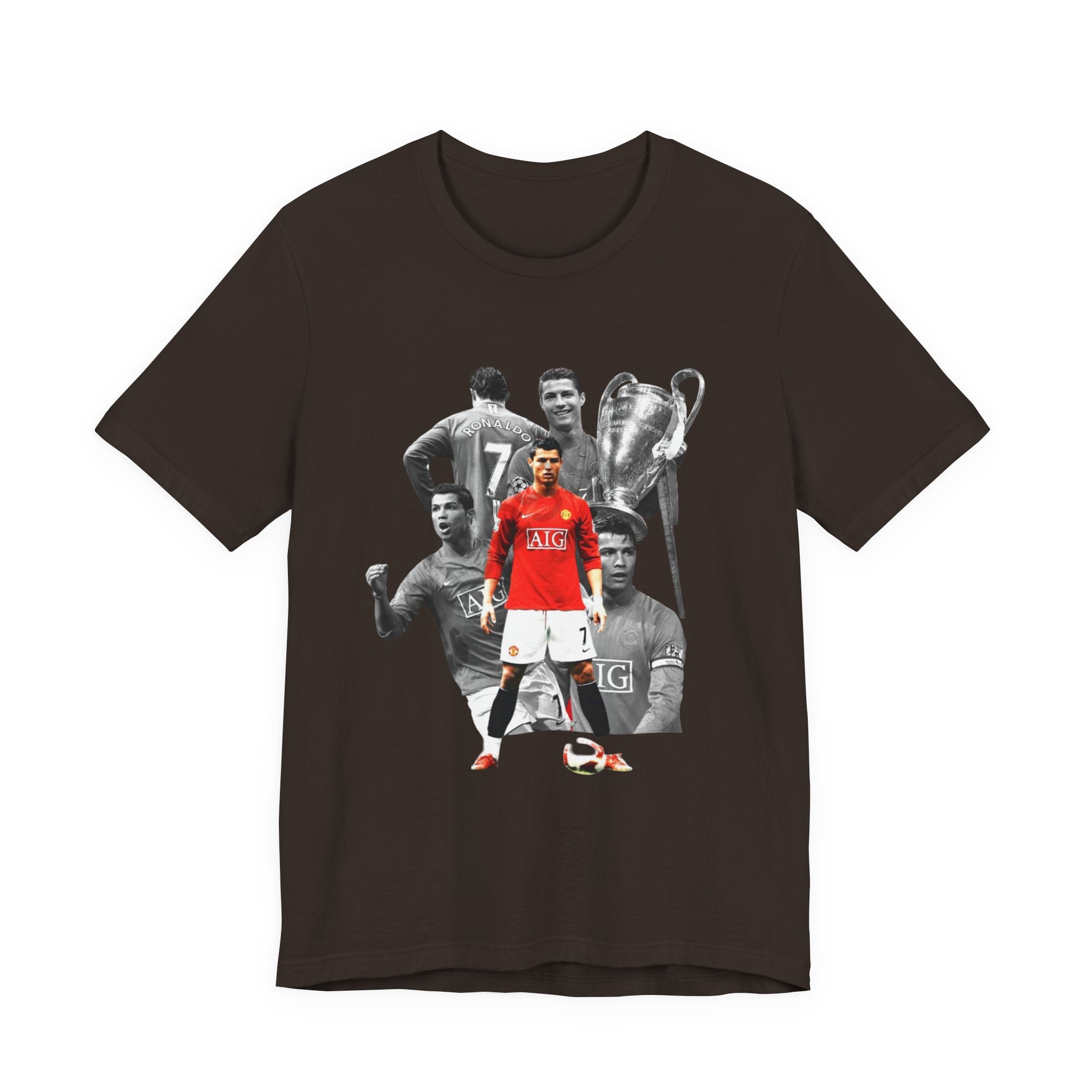 Cristiano Ronaldo Collage Tee — Retro Football Graphic T-Shirt