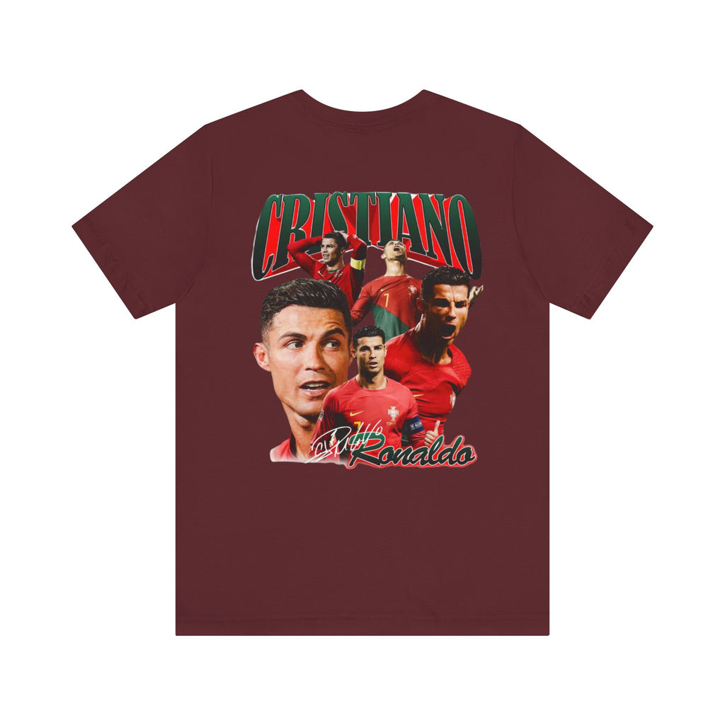 Cristiano Ronaldo Collage Tee — Retro Football Graphic T-Shirt