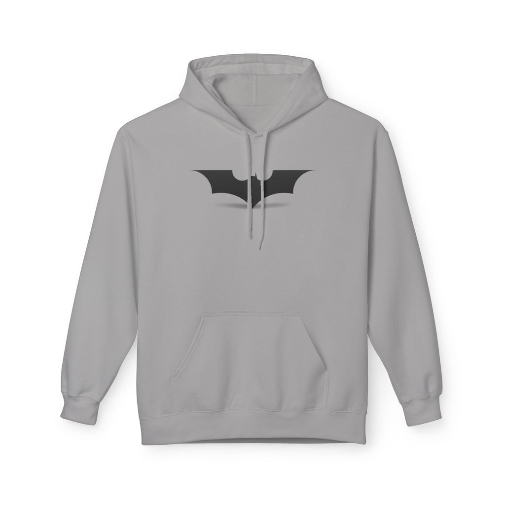 Bat Emblem Hoodie — Minimal Gothic Pullover