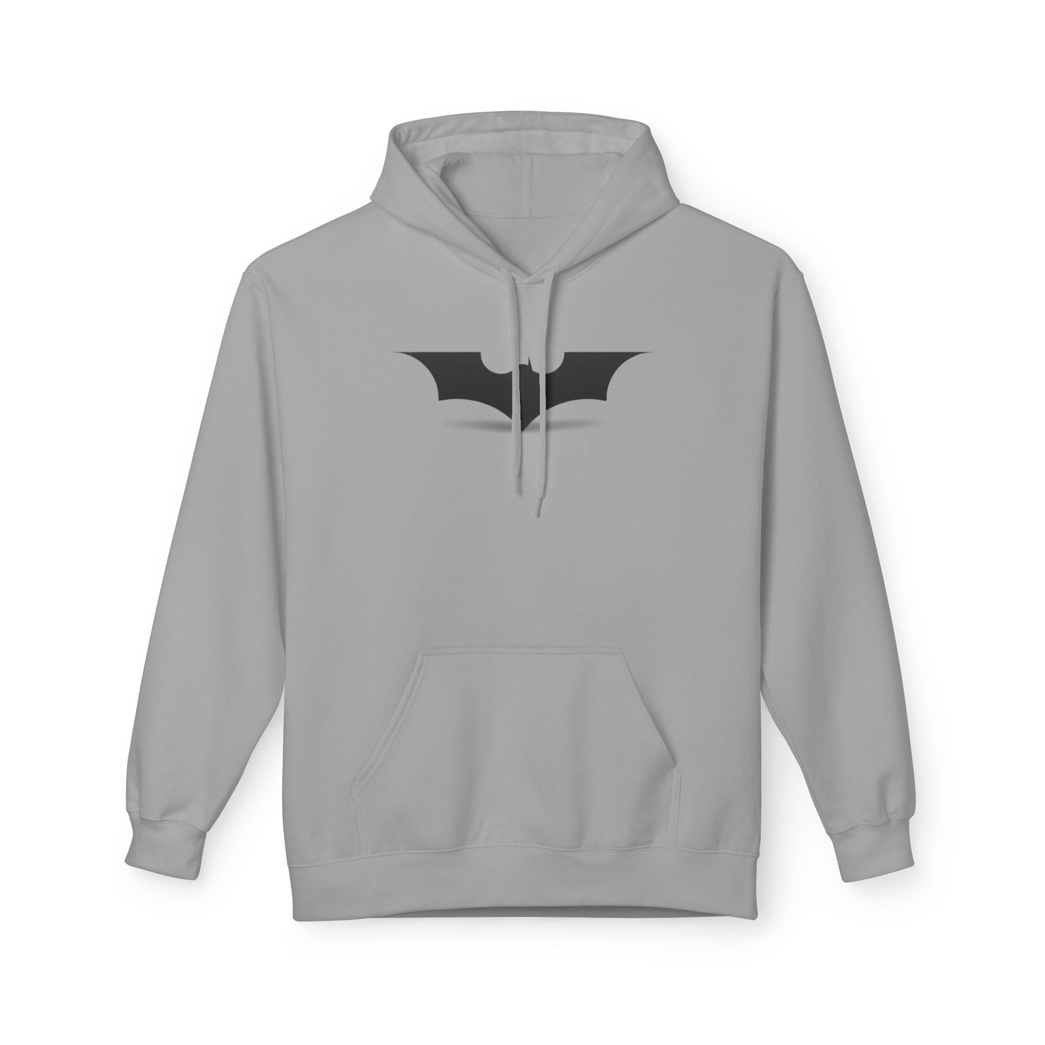 Bat Emblem Hoodie — Minimal Gothic Pullover