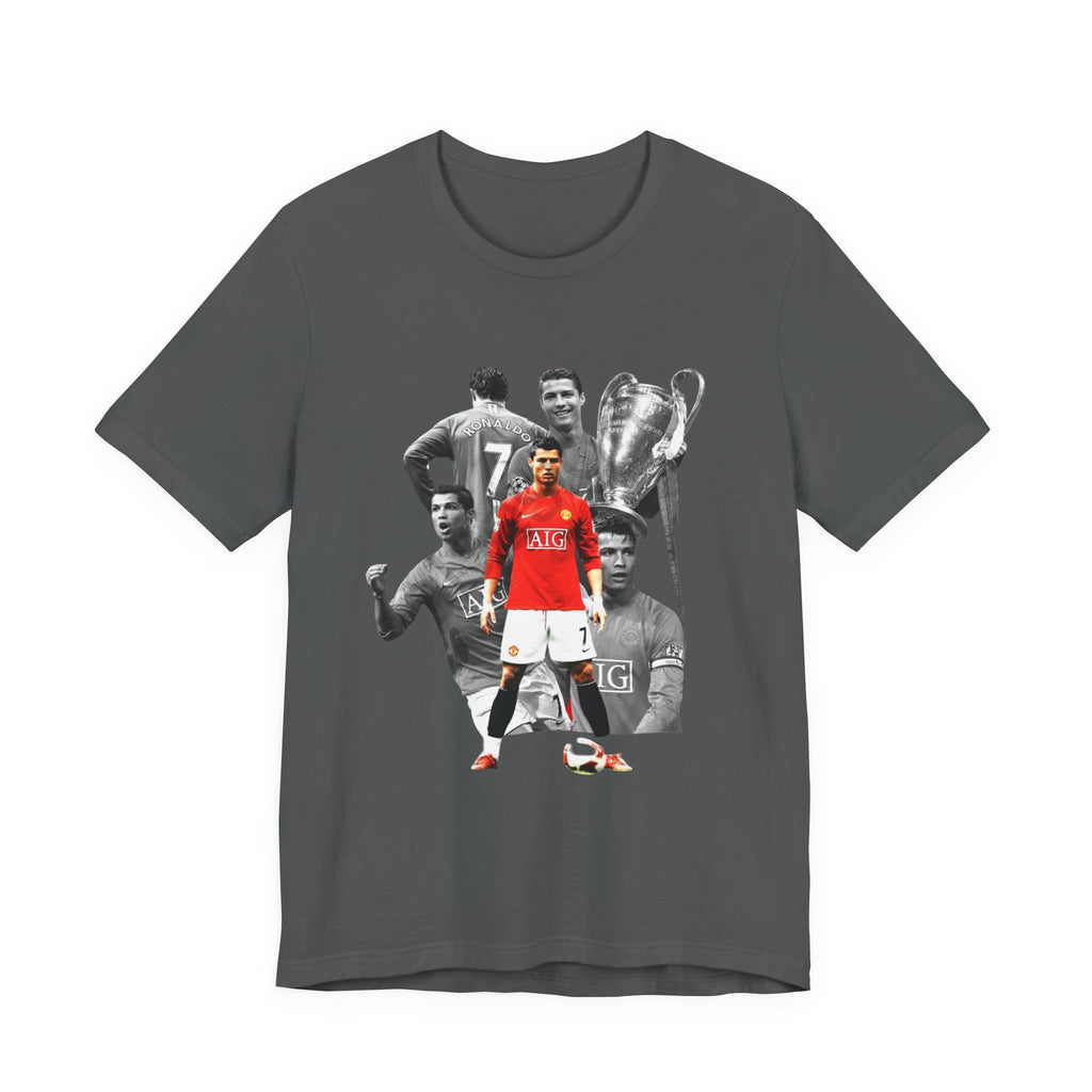Cristiano Ronaldo Collage Tee — Retro Football Graphic T-Shirt