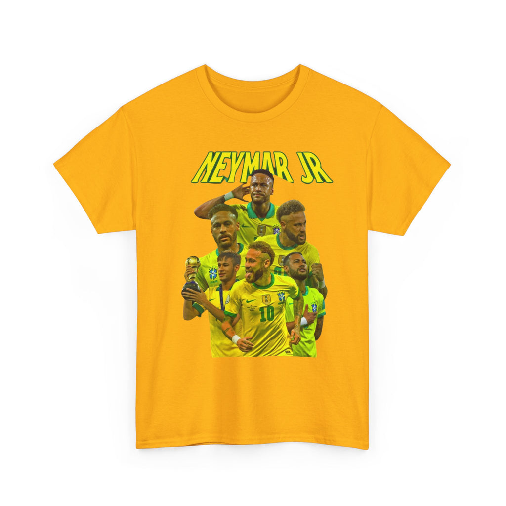 Neymar Jr. Brazil Soccer T‑Shirt – Neon Collage Fan Tee