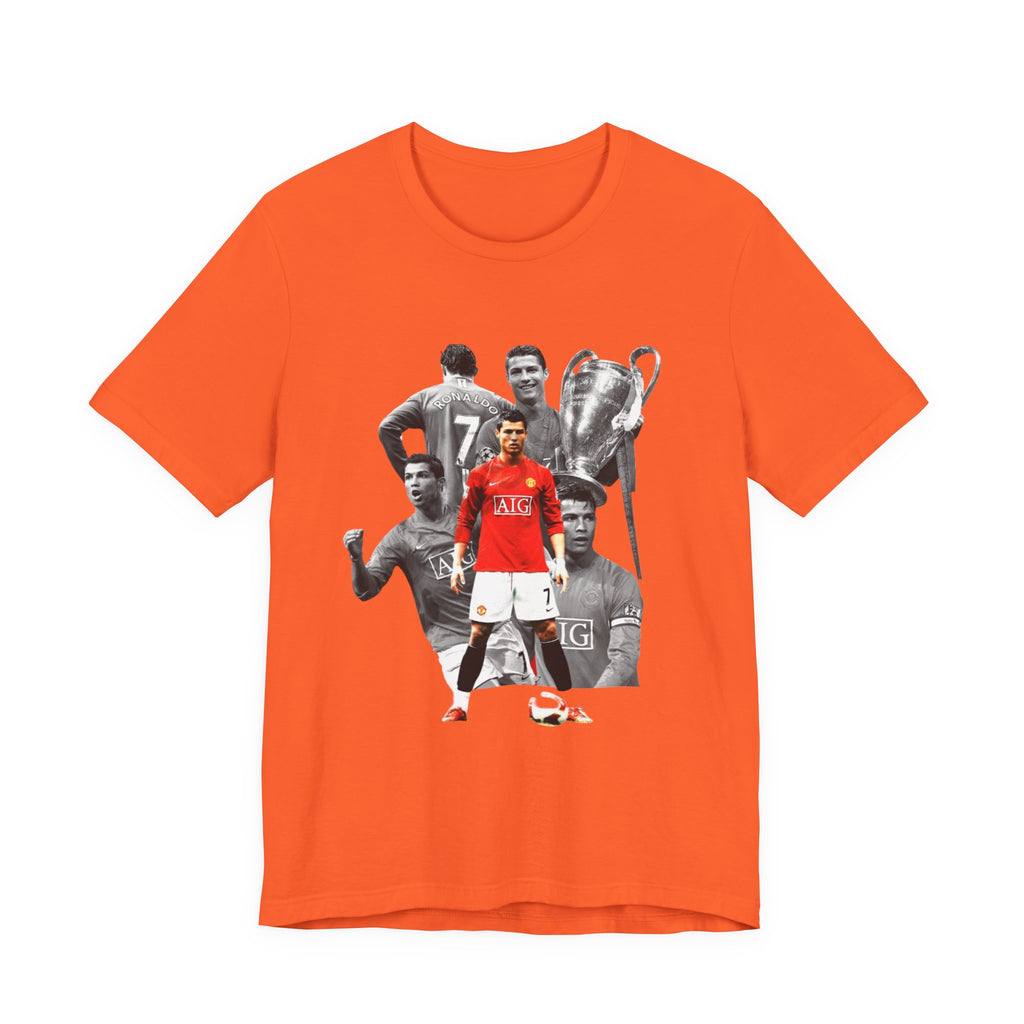 Cristiano Ronaldo Collage Tee — Retro Football Graphic T-Shirt