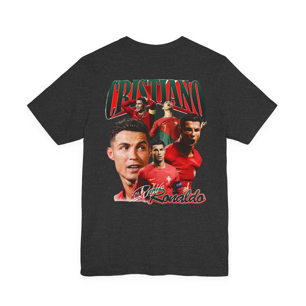 Cristiano Ronaldo Collage Tee — Retro Football Graphic T-Shirt