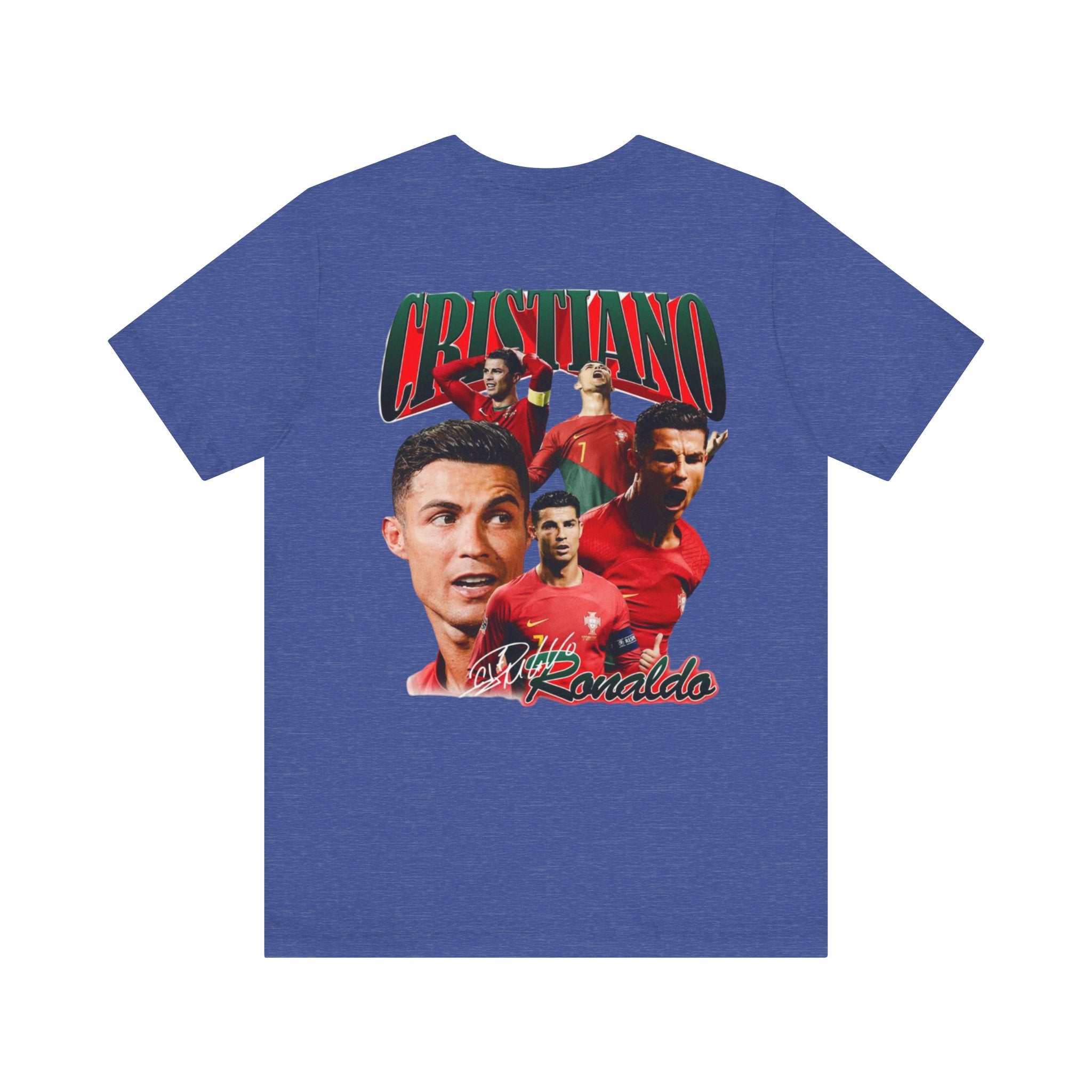 Cristiano Ronaldo Collage Tee — Retro Football Graphic T-Shirt