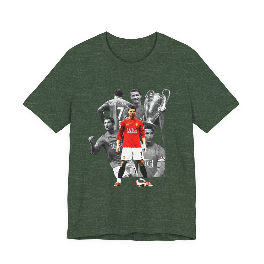 Cristiano Ronaldo Collage Tee — Retro Football Graphic T-Shirt