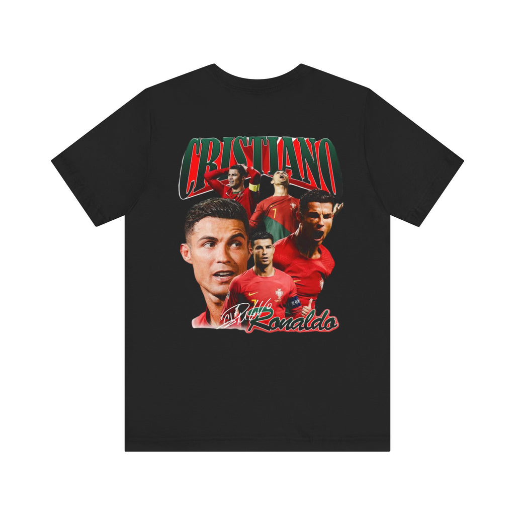 Cristiano Ronaldo Collage Tee — Retro Football Graphic T-Shirt