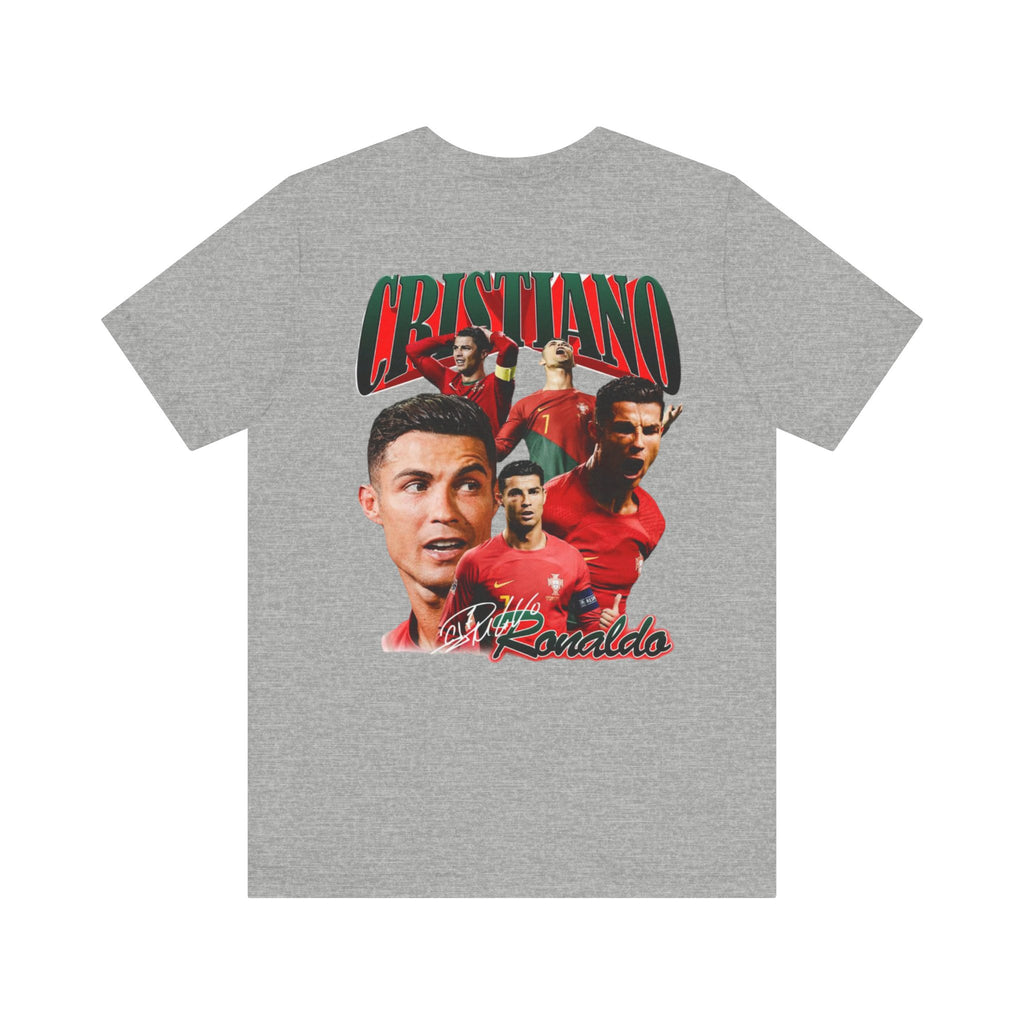 Cristiano Ronaldo Collage Tee — Retro Football Graphic T-Shirt